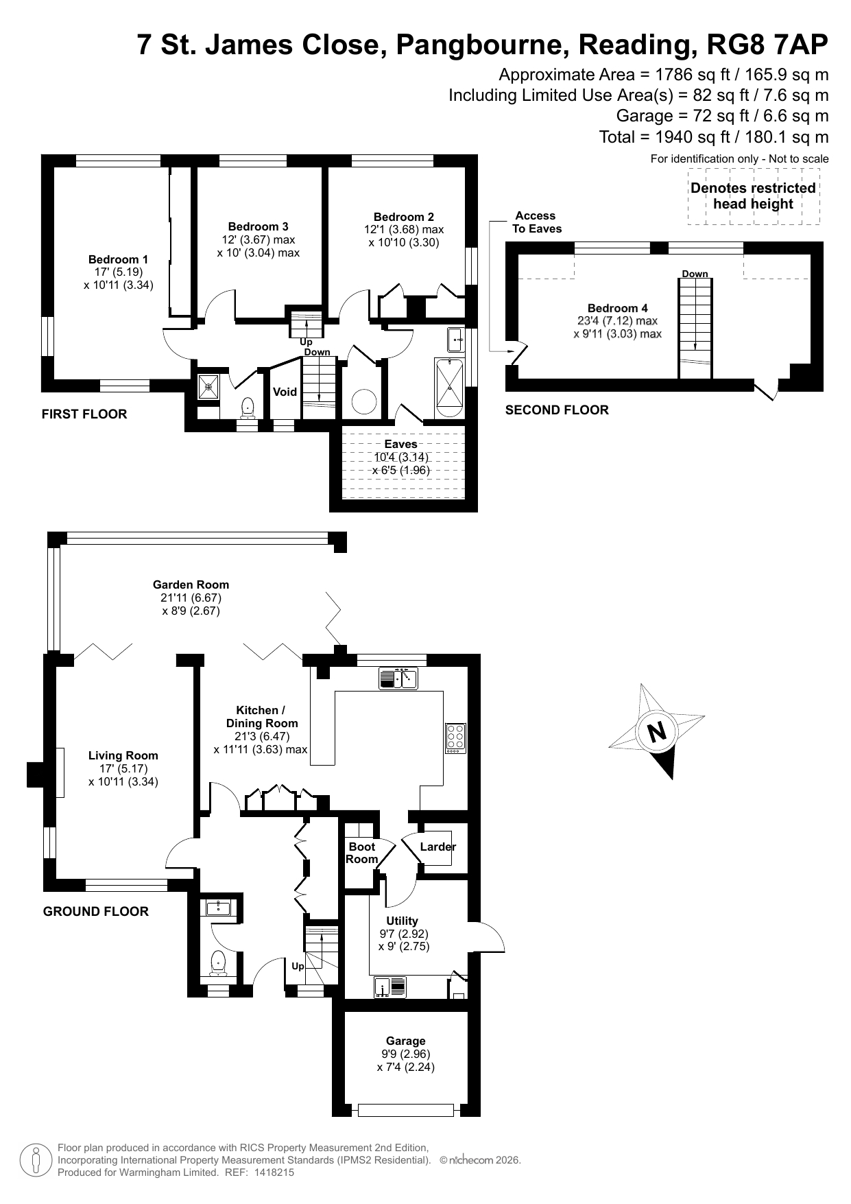 7 St James Close, Pangbourne on Thames floorplan