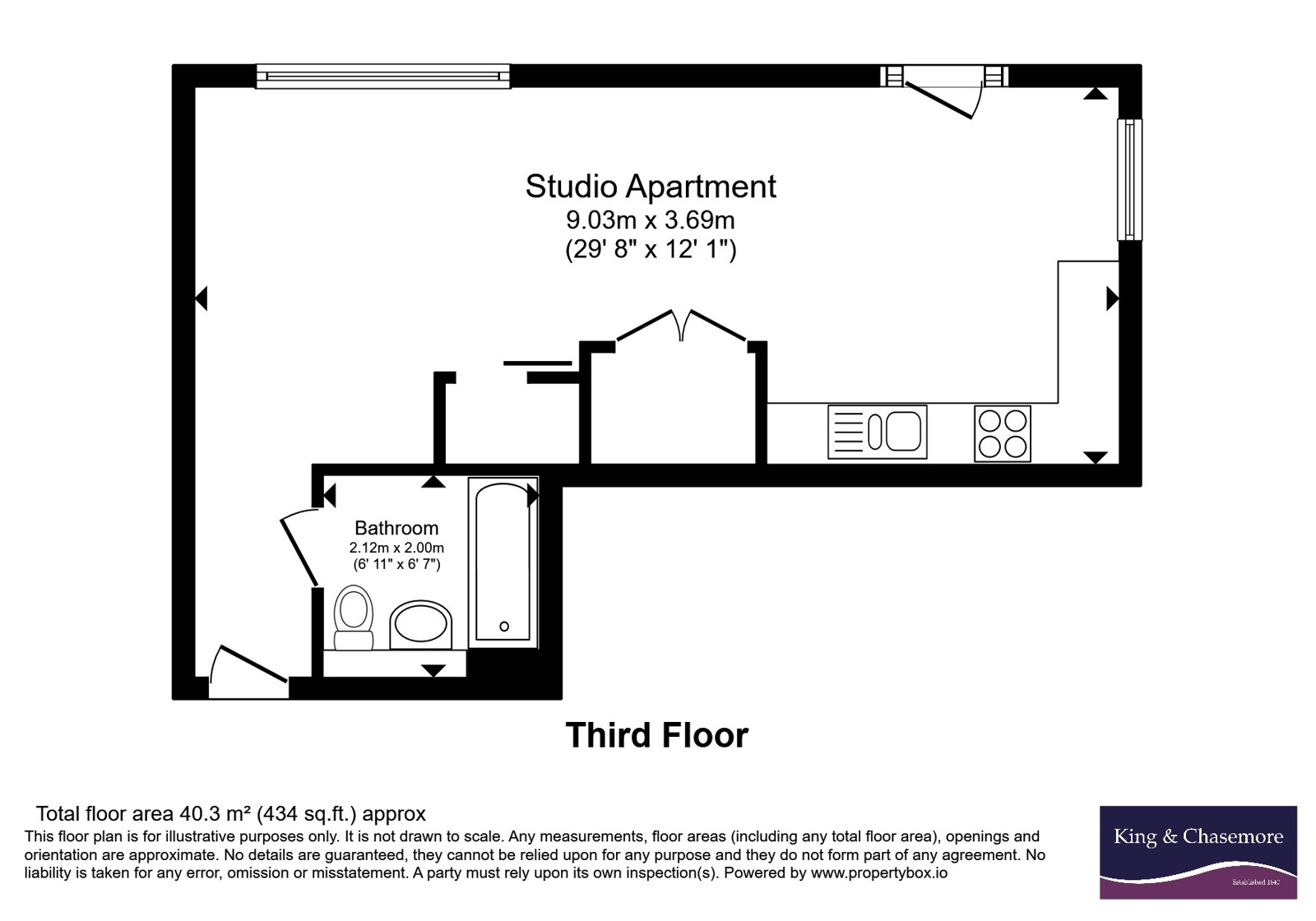 Apartment 20, 12, The Furlong, East Sussex floorplan