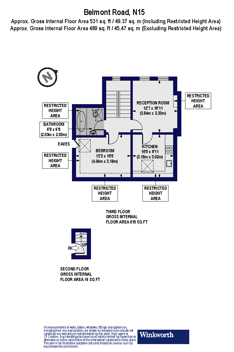 1 Bedrooms Flat to rent in Belmont Road, Turnpike Lane N15