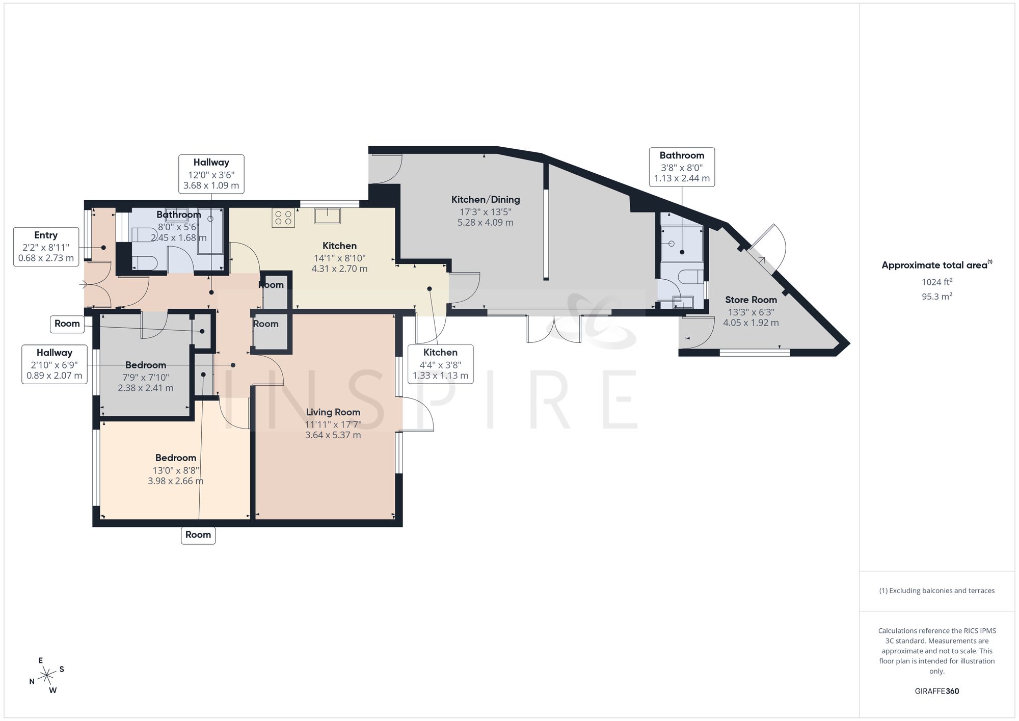 7 Rackham Close, Crawley floorplan