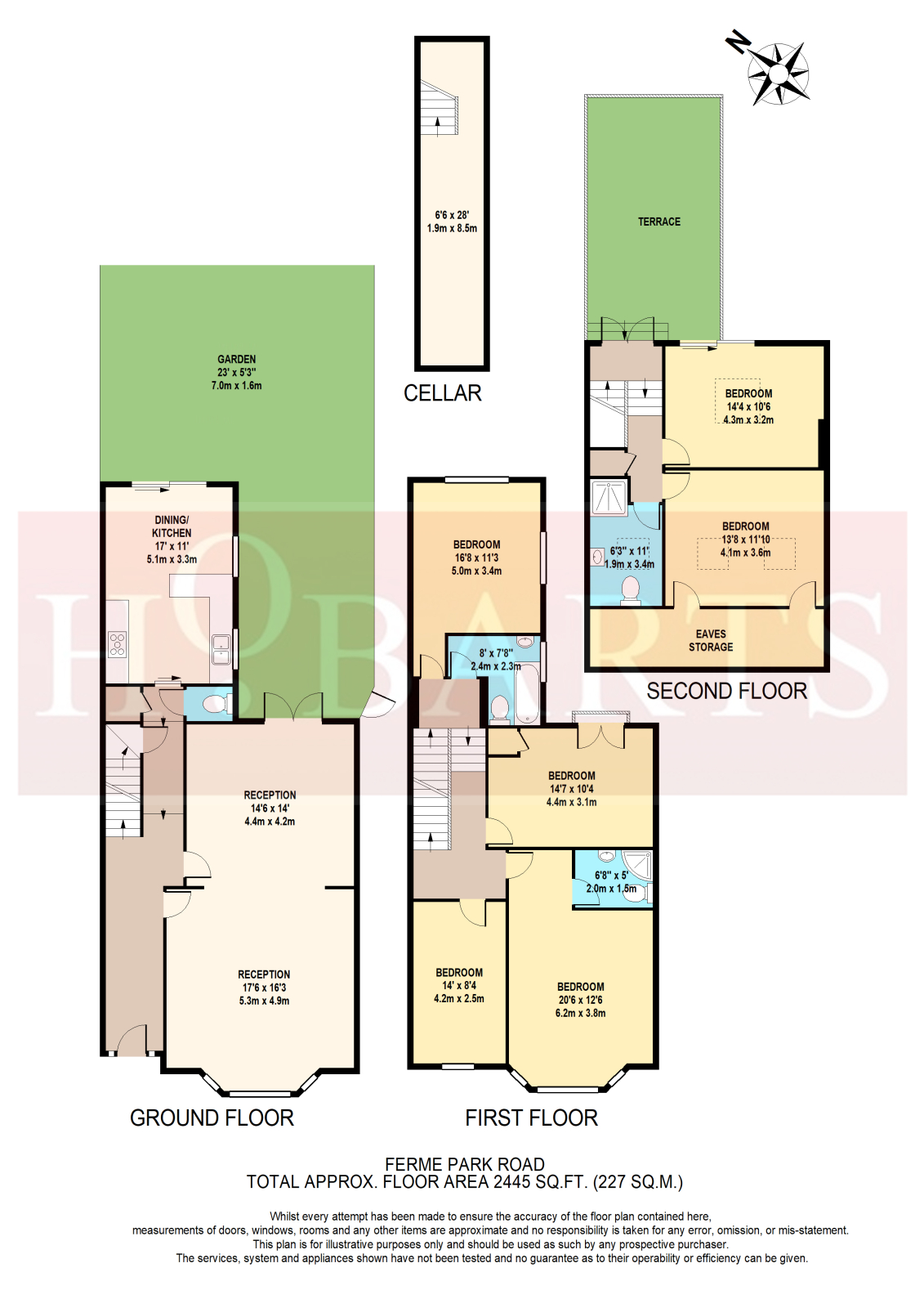 82 Ferme Park Road, Crouch End, London floorplan