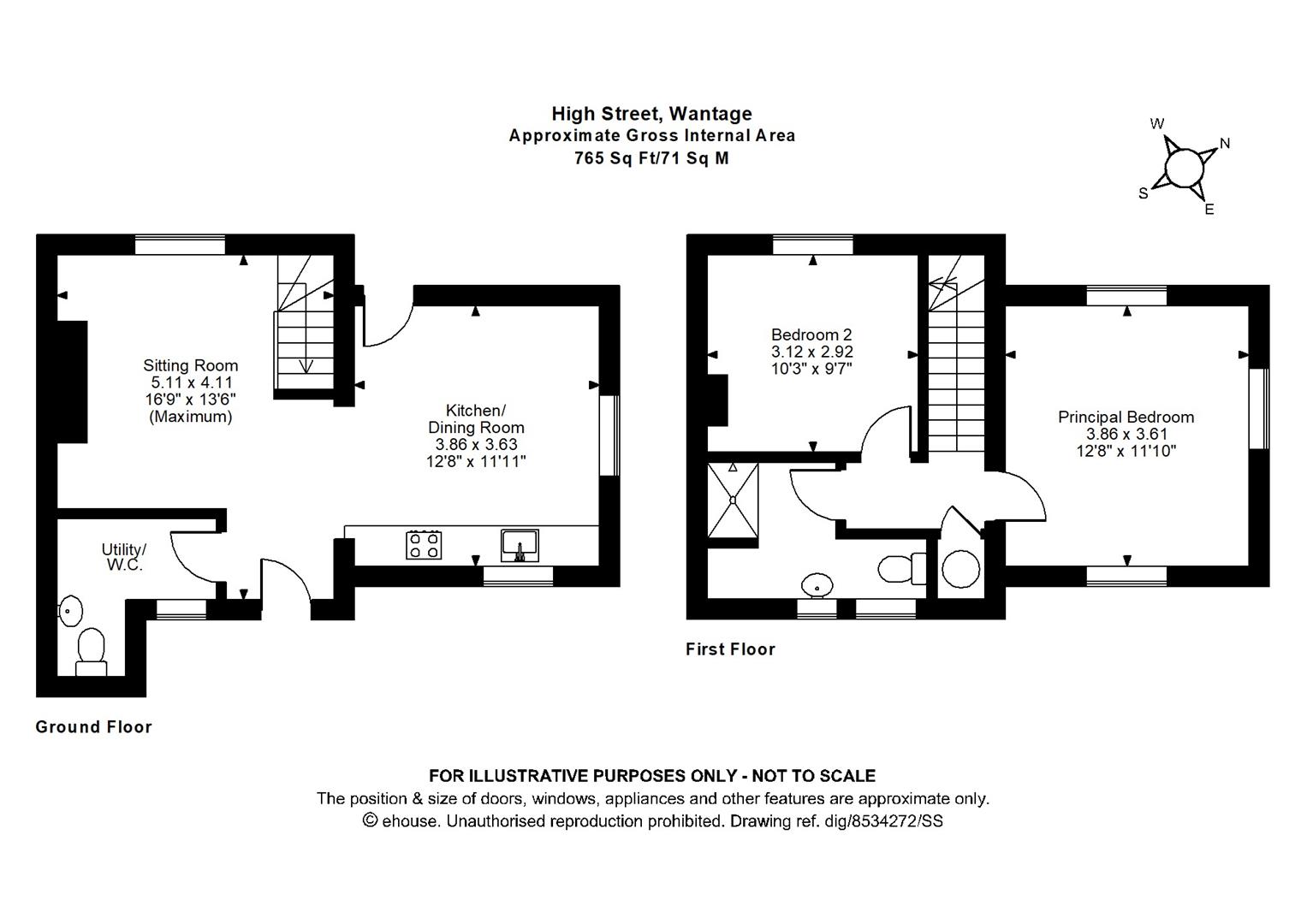 1 High Street, Childrey floorplan