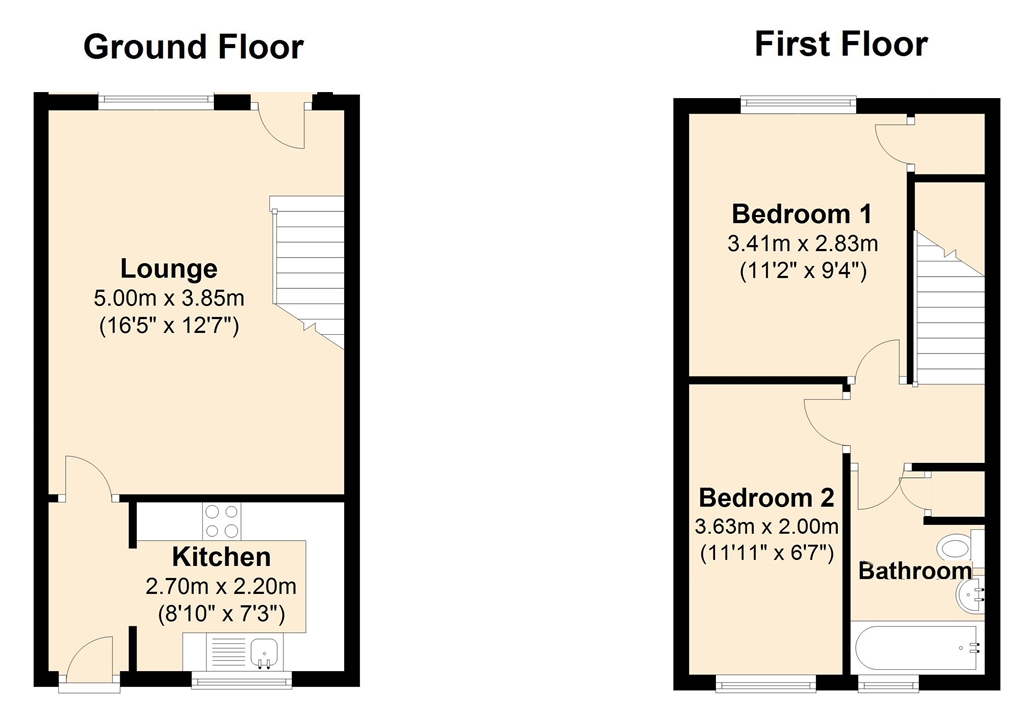 2 Bedrooms Semi-detached house to rent in Salisbury Grove, Giffard Park, Milton Keynes MK14