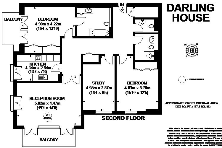 3 Bedrooms Flat to rent in Clevedon Road, Twickenham TW1