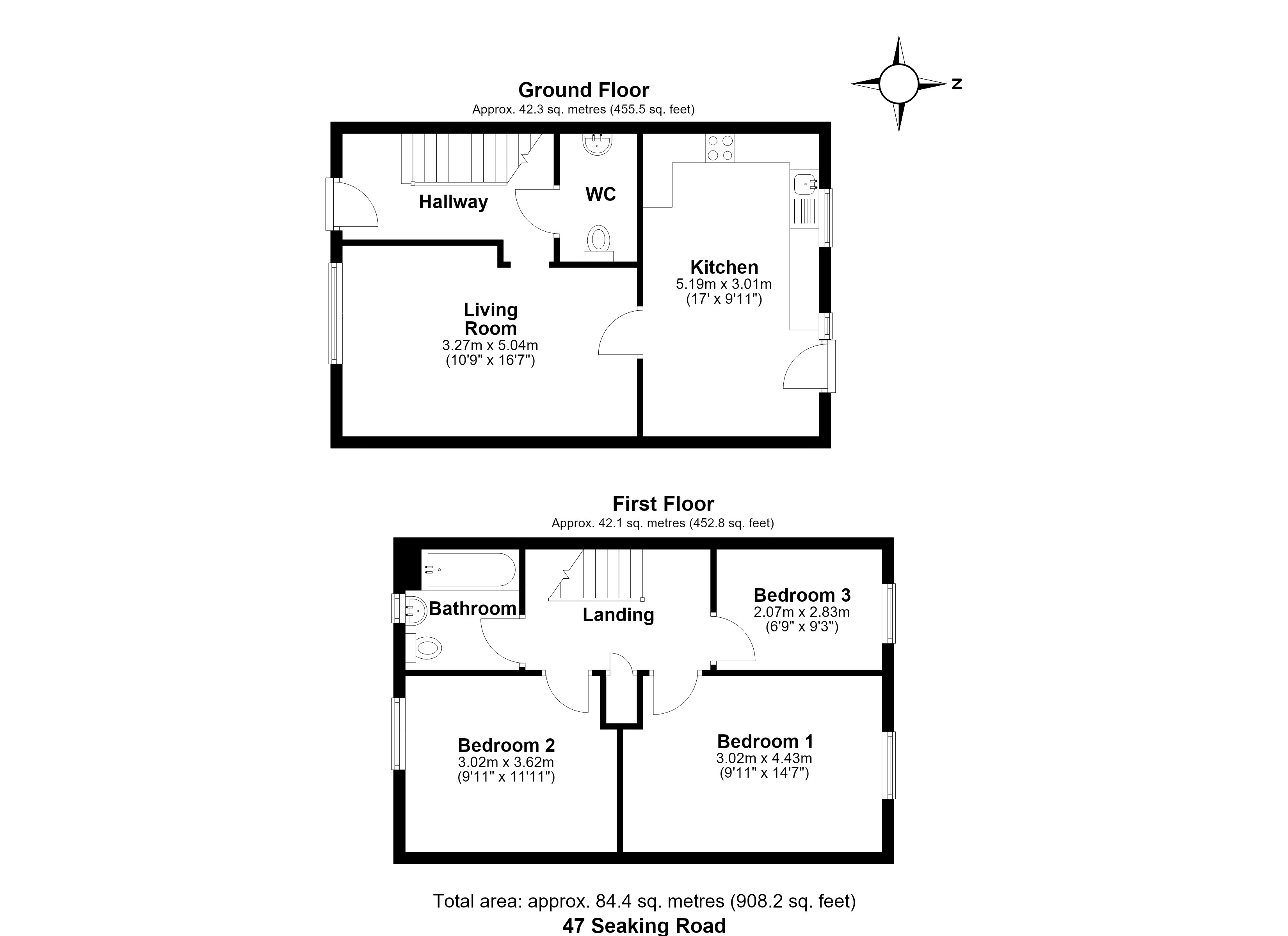 47, Seaking Road, Barnstaple floorplan