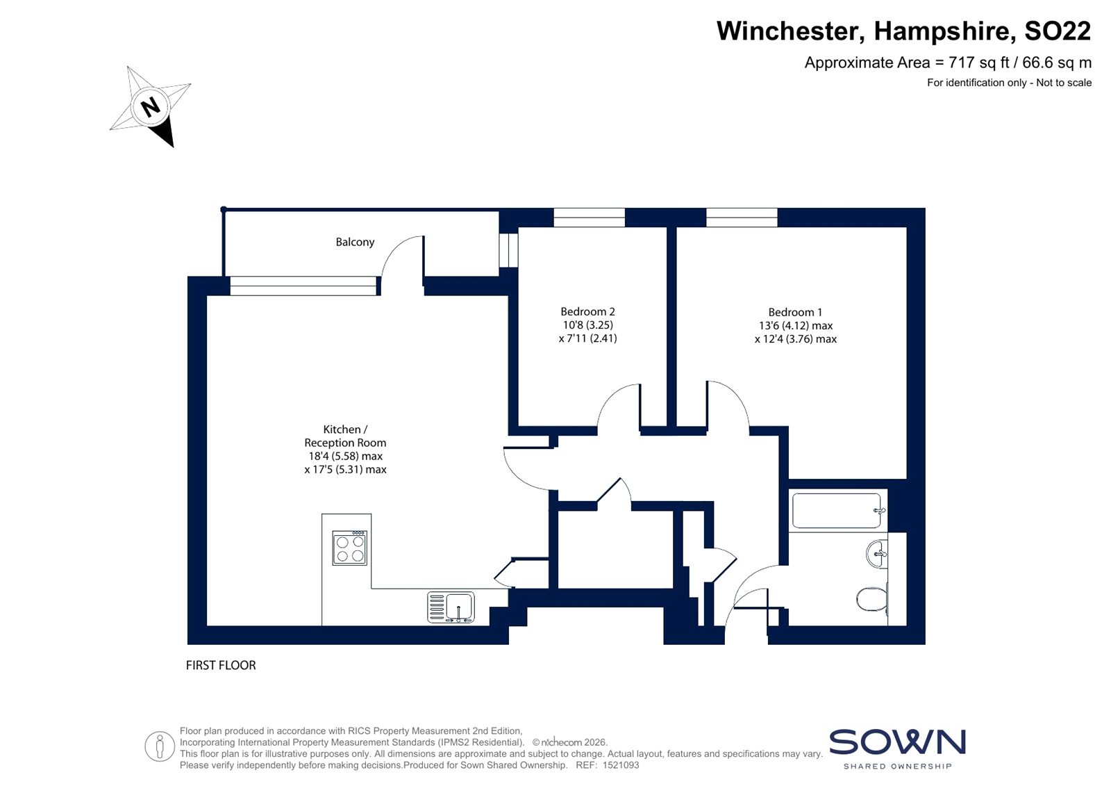 44 Percival House,, Fellowes Rise, Hampshire floorplan