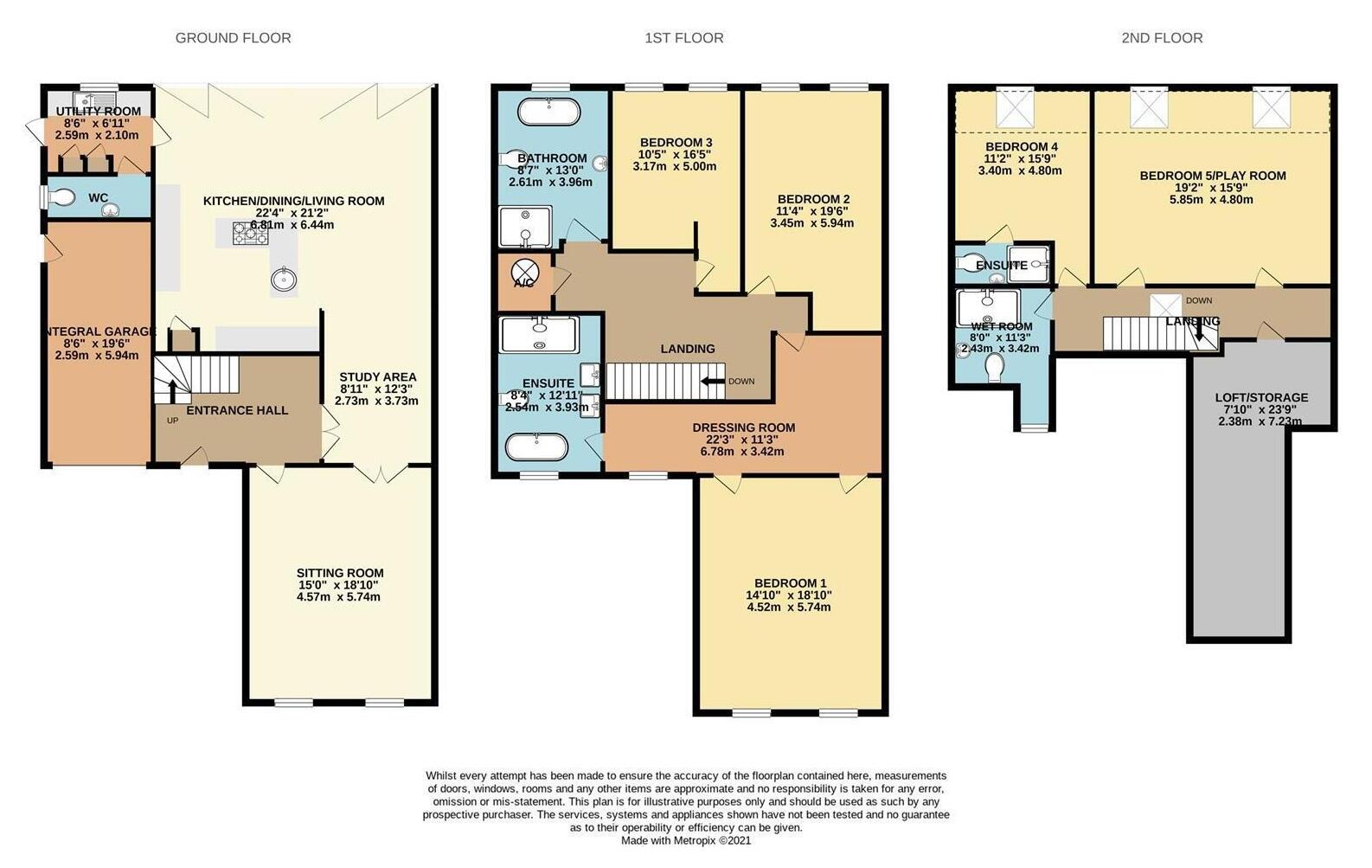 1, Brinkley Road, Six Mile Bottom floorplan