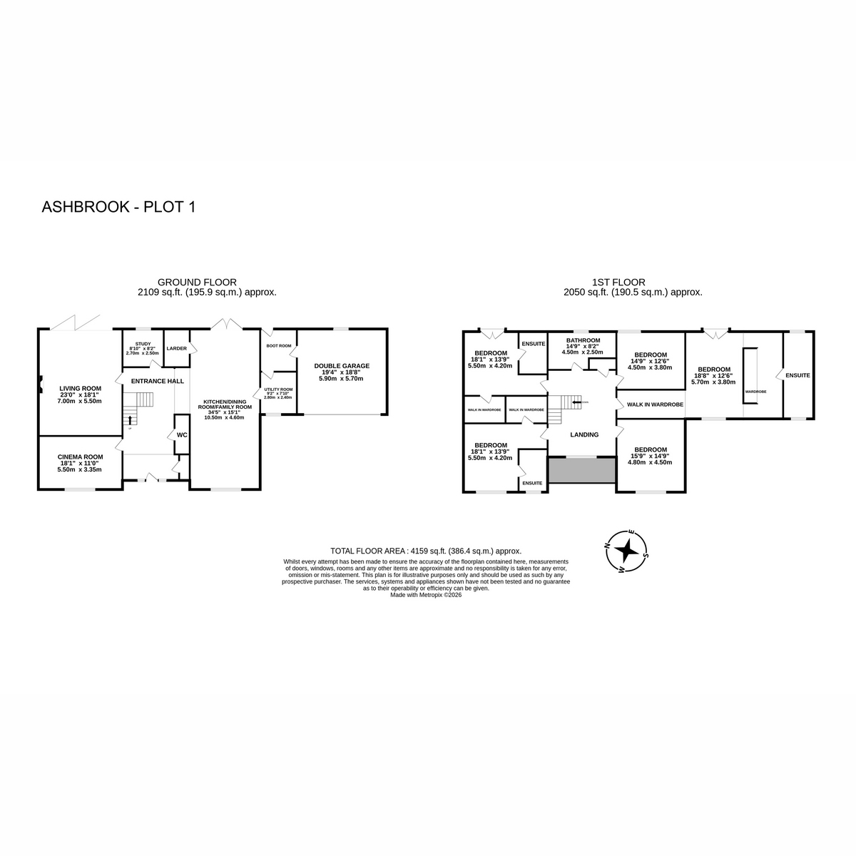 Ashbrook, Chequers Lane, Saham Toney floorplan