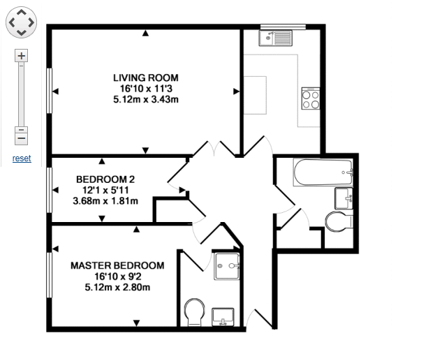 2 Bedrooms Flat to rent in Vale Farm Road, Woking, Surrey GU21