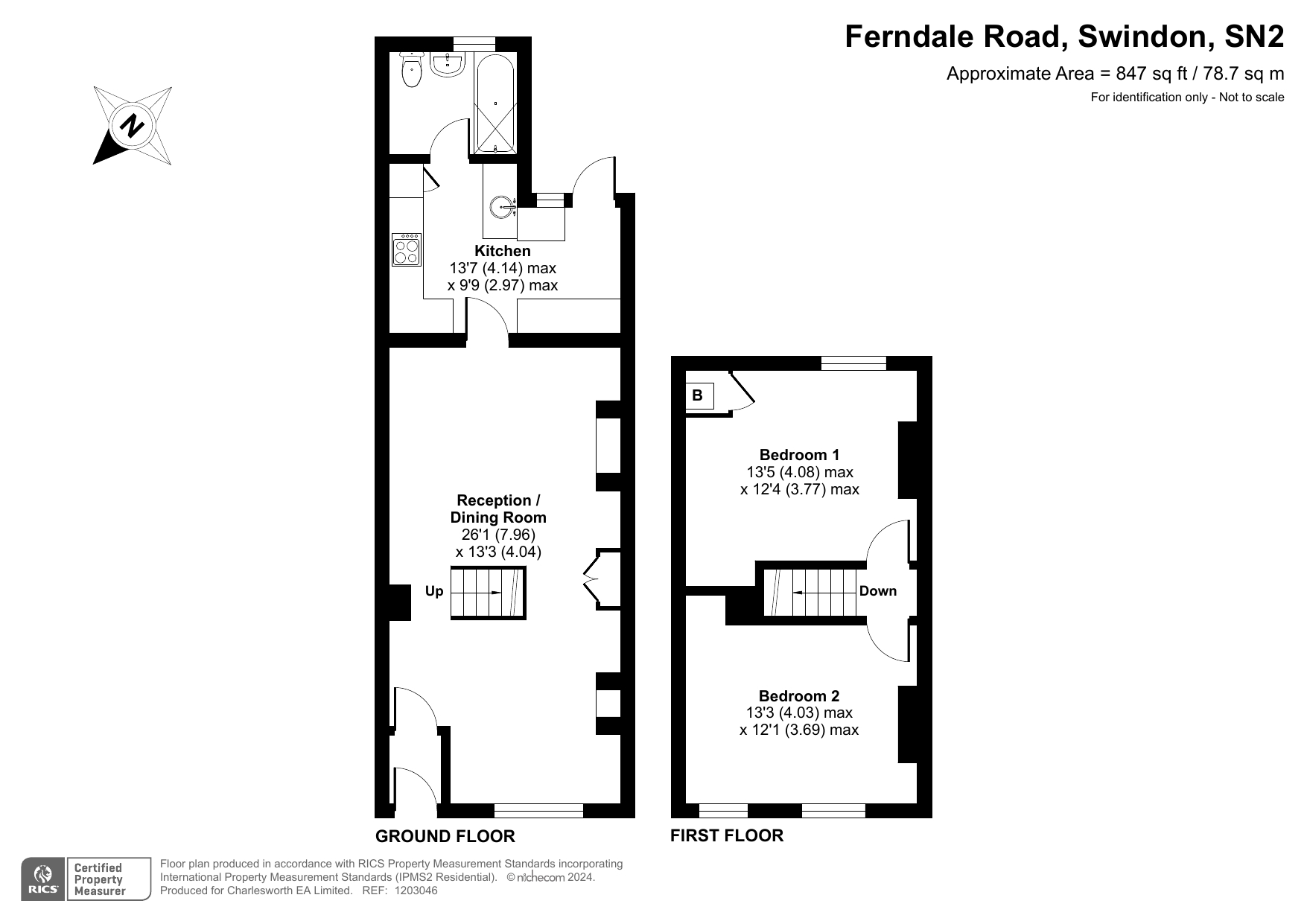 Ferndale Road, Swindon SN2, 2 bedroom terraced house for sale