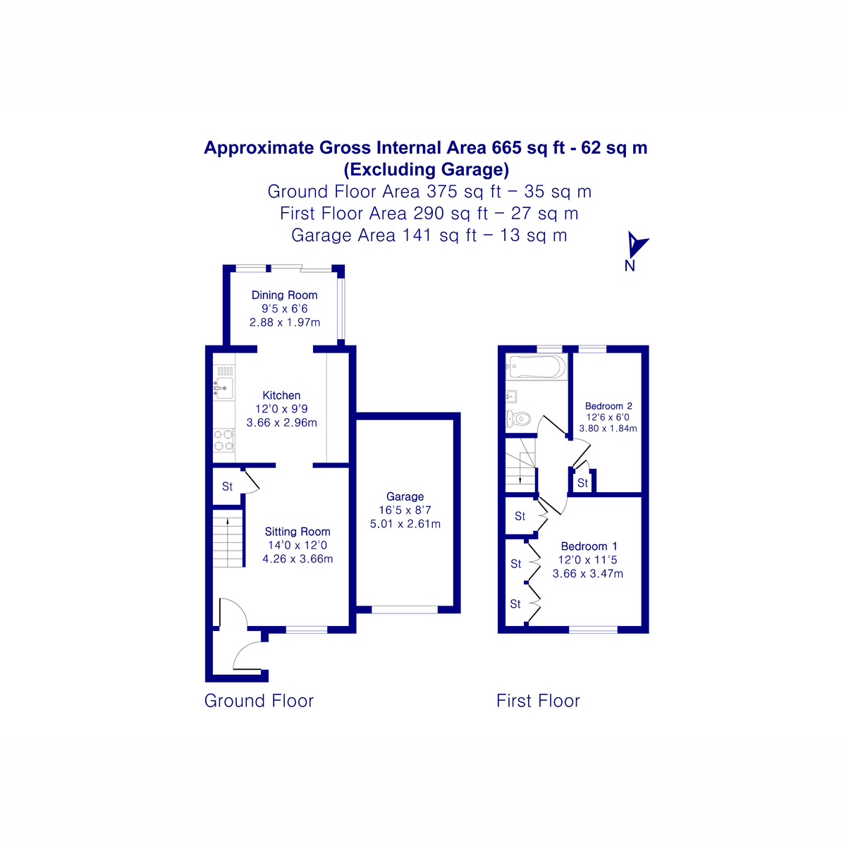 78, Flatford Place, Kidlington floorplan