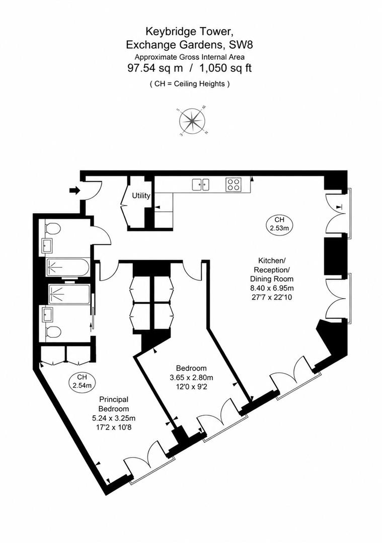 1 Exchange Gardens, London floorplan
