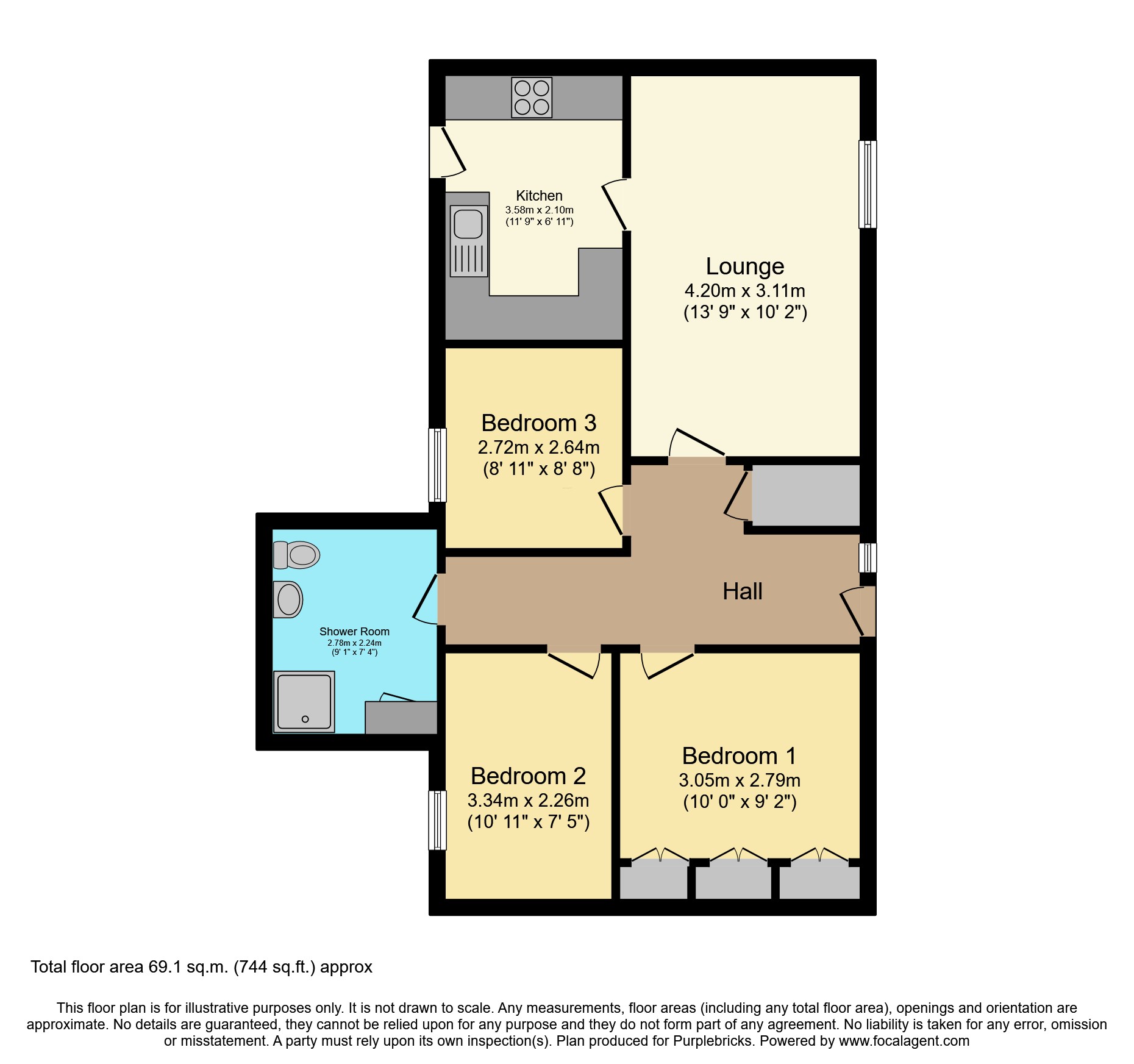25, Greenside, Girvan floorplan