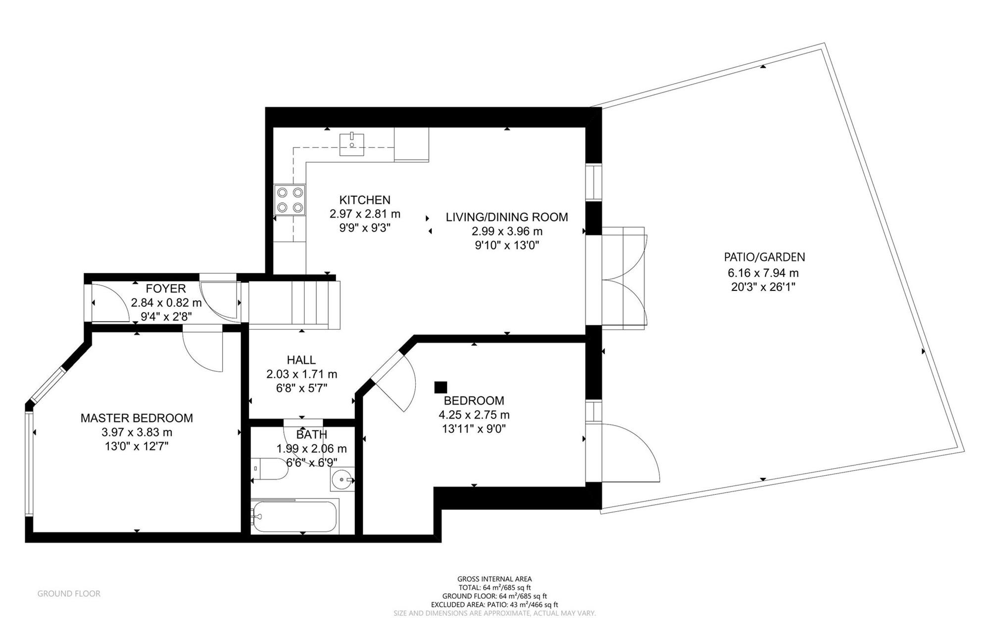 Netherfield Road, London floorplan