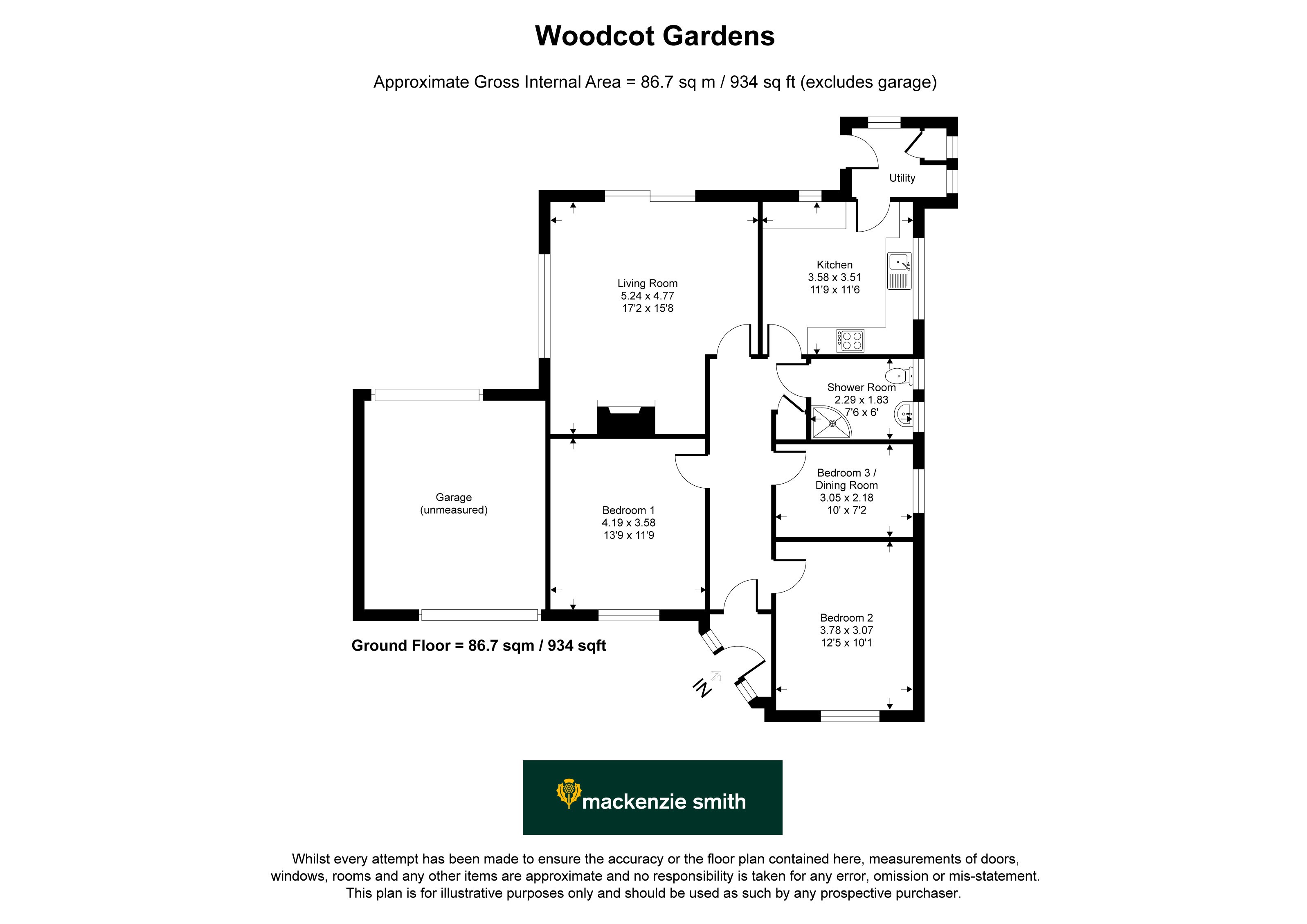 5, Woodcot Gardens, Hampshire floorplan