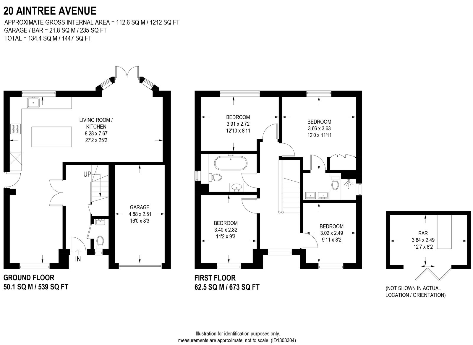 20, Aintree Avenue, Sheffield floorplan