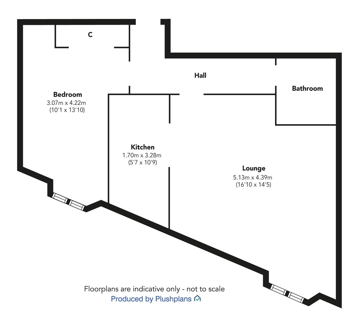 Flat 1, 2, Cove Road, Gourock floorplan
