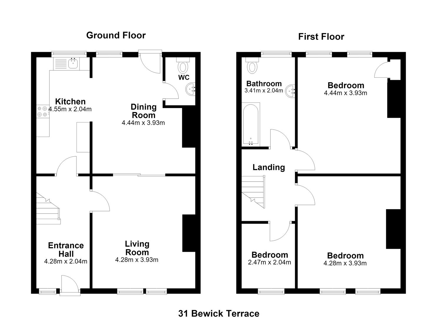 31, Berwick Terrace, North Shields floorplan