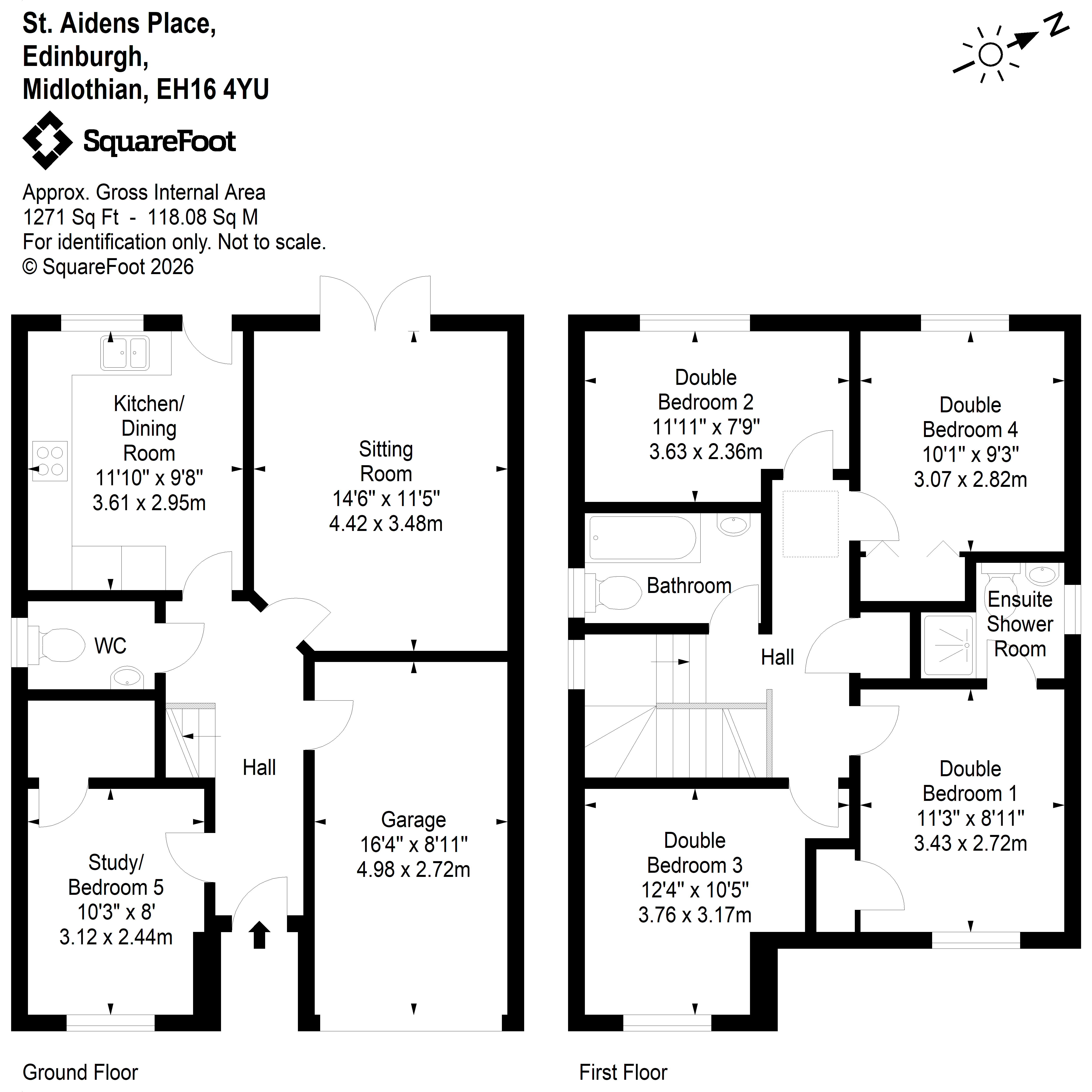 6, St Aidens Place, Edinburgh floorplan