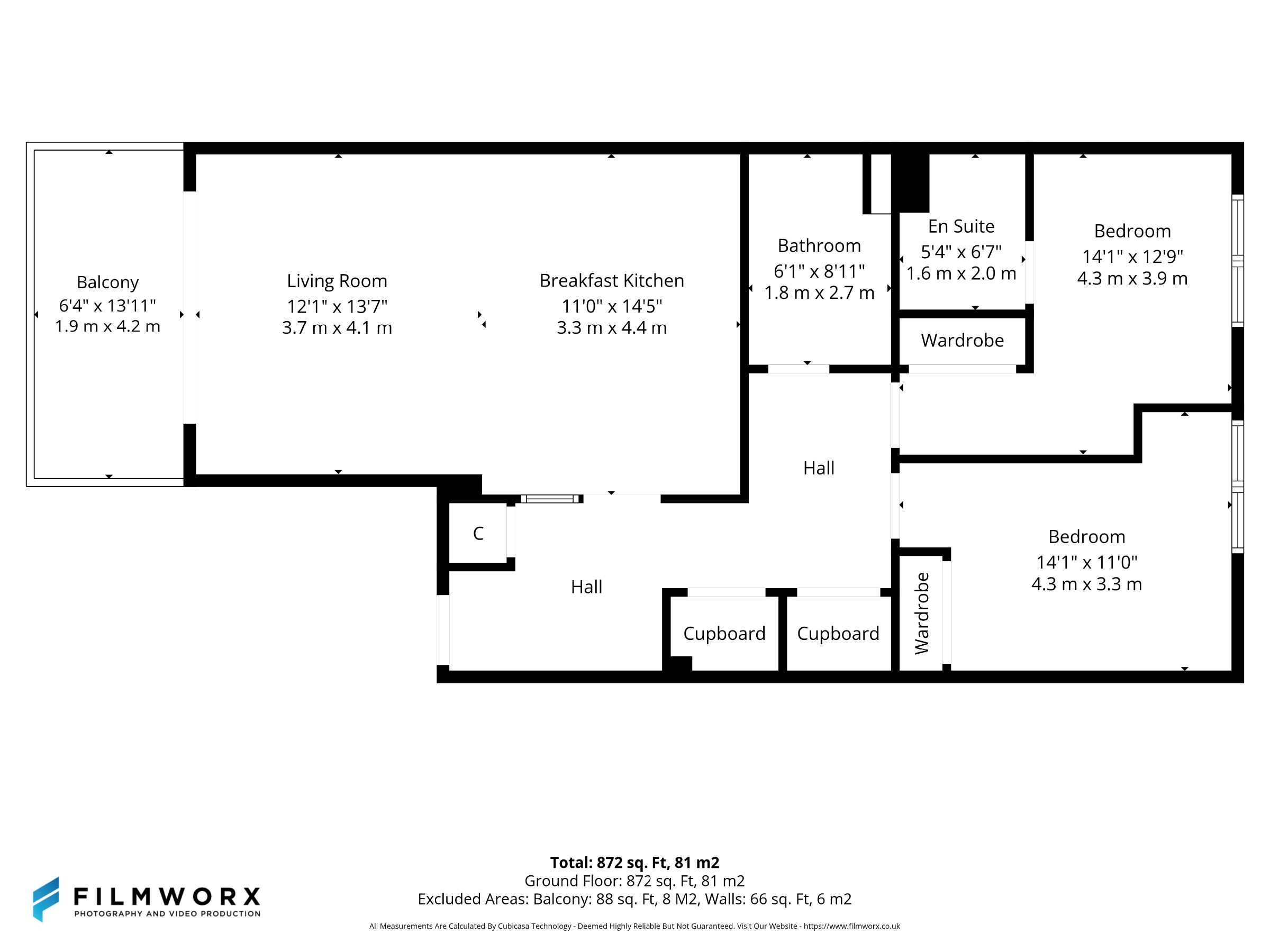 Flat 9, Killearn Court, Killearn, Glasgow floorplan