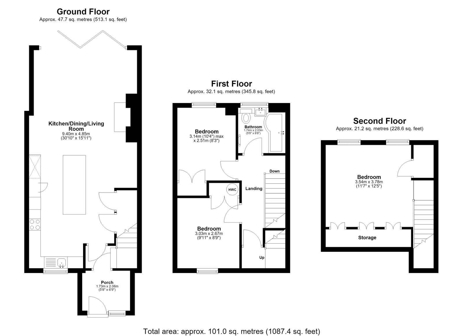 6, Hodges Close, Tetbury floorplan