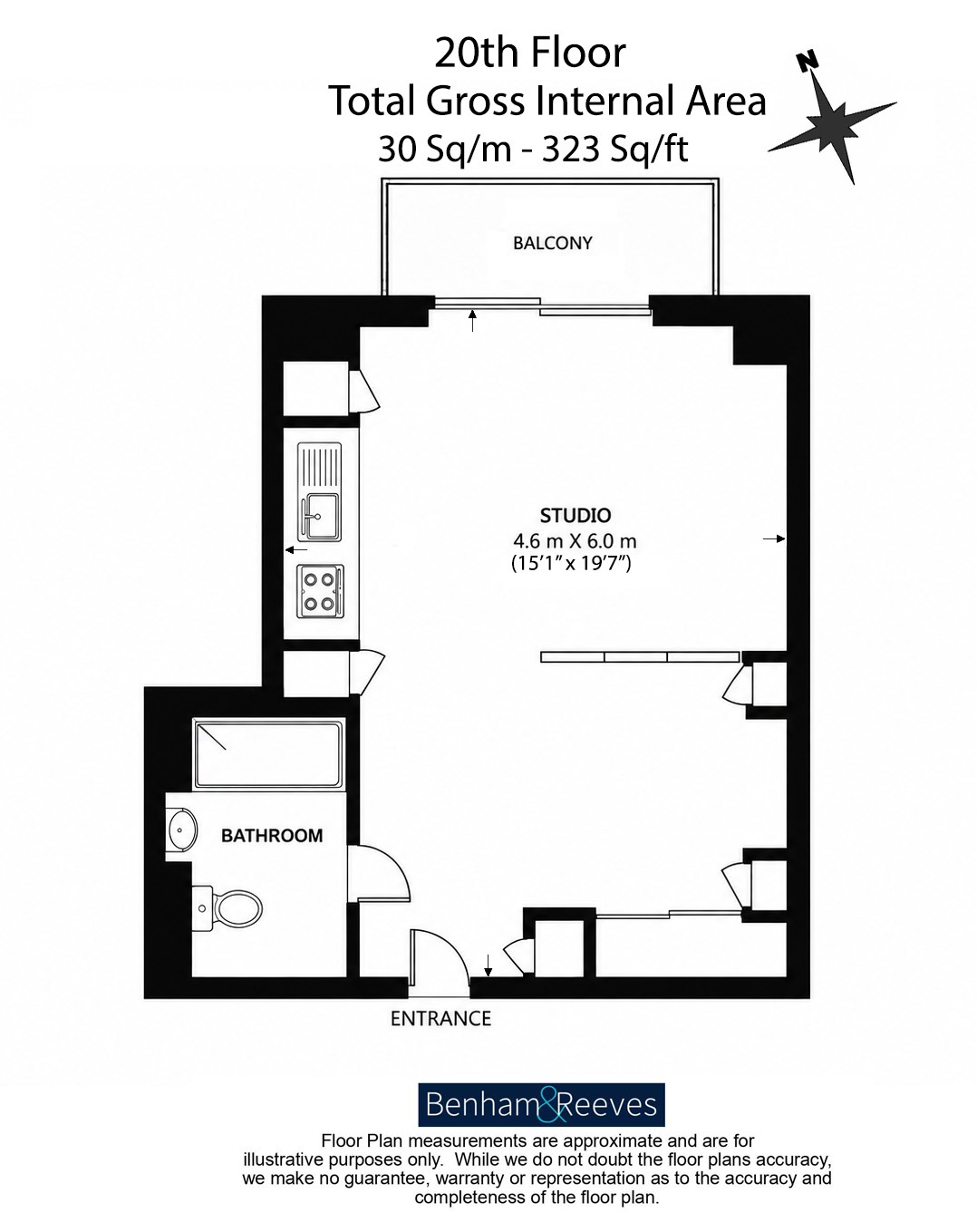 Flat 2004, 3, Pan Peninsula Square, Canary Wharf floorplan