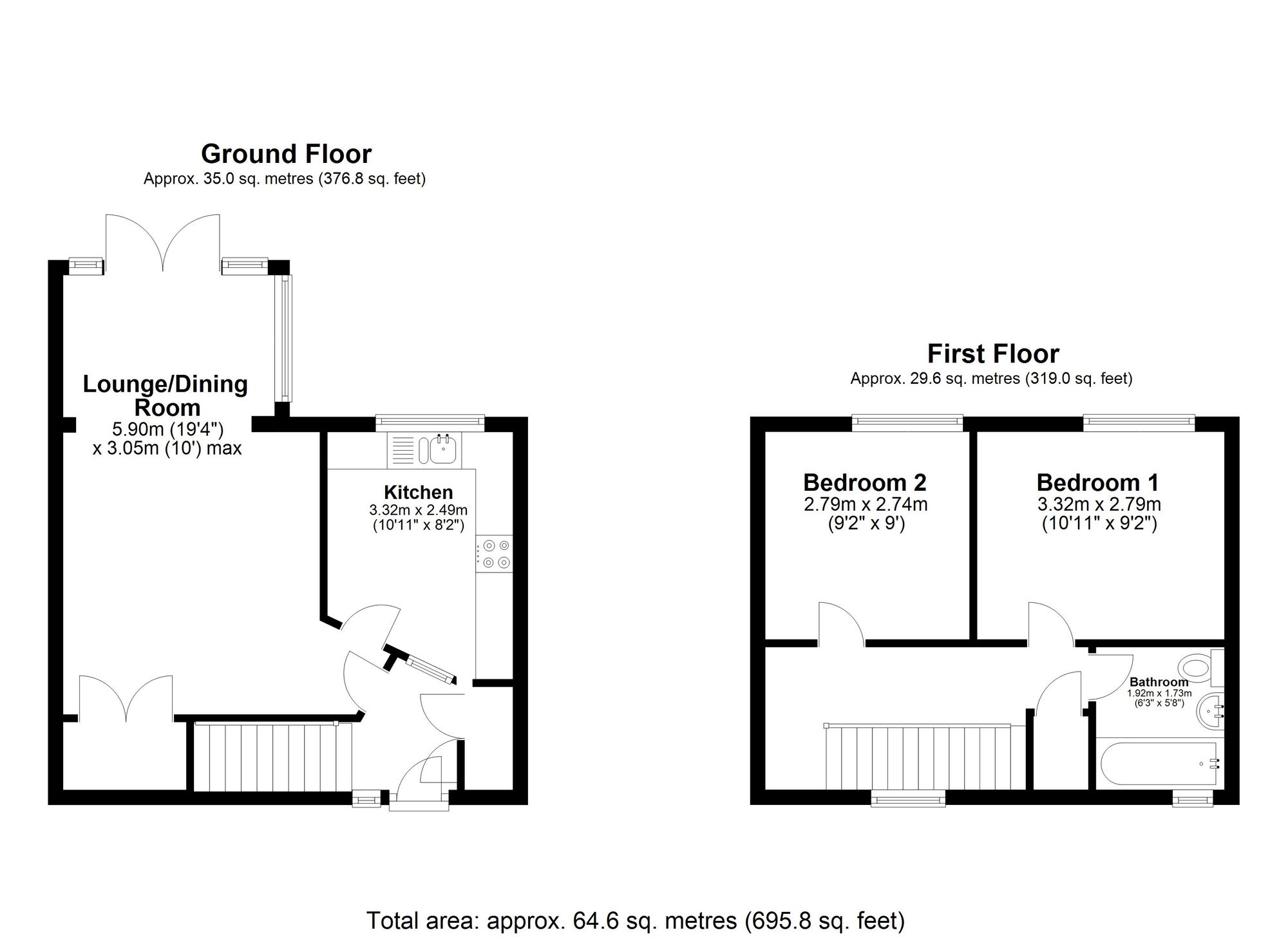 4 Grove Gardens, Ely floorplan
