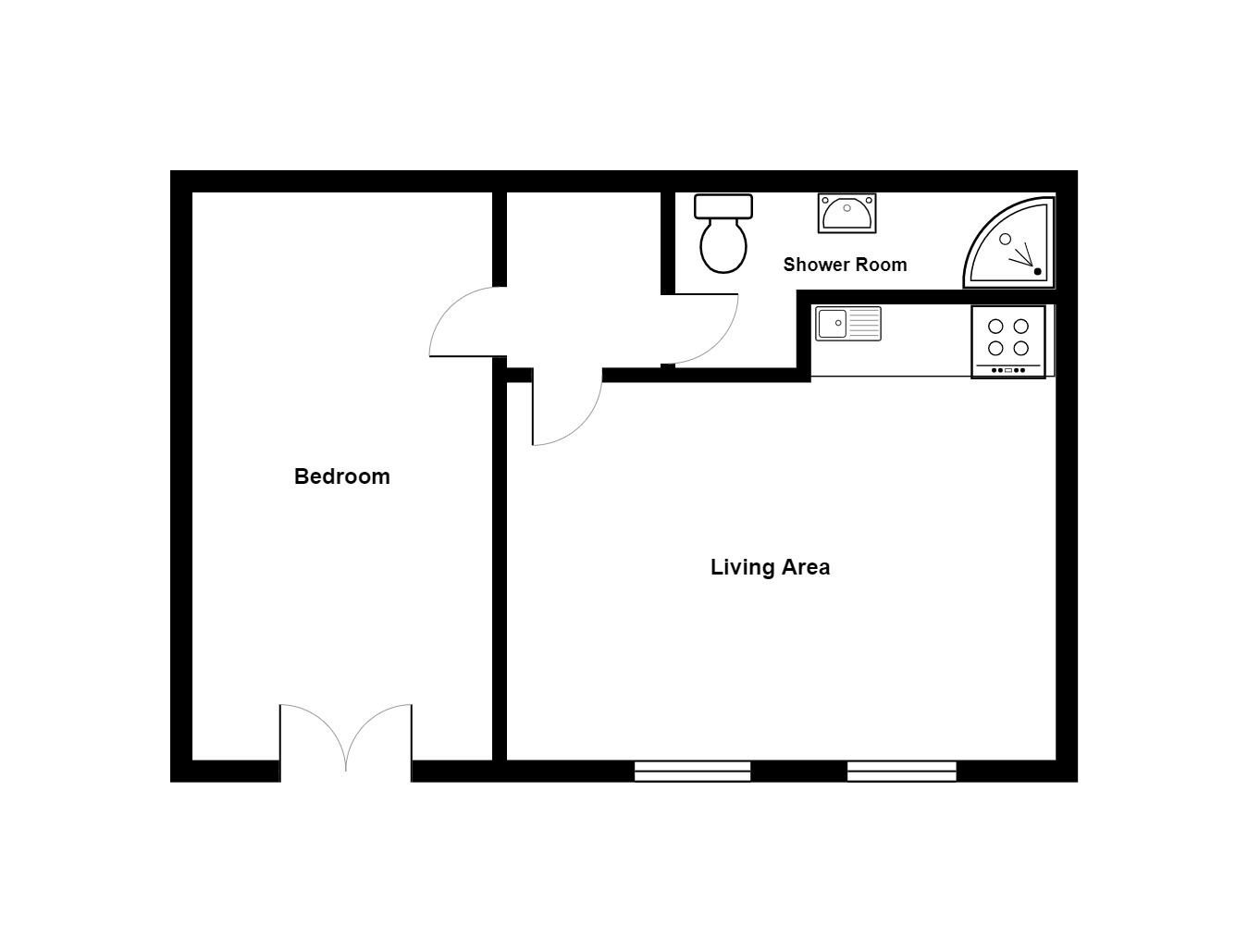 Flat 1, 42, Robertson Street, East Sussex floorplan