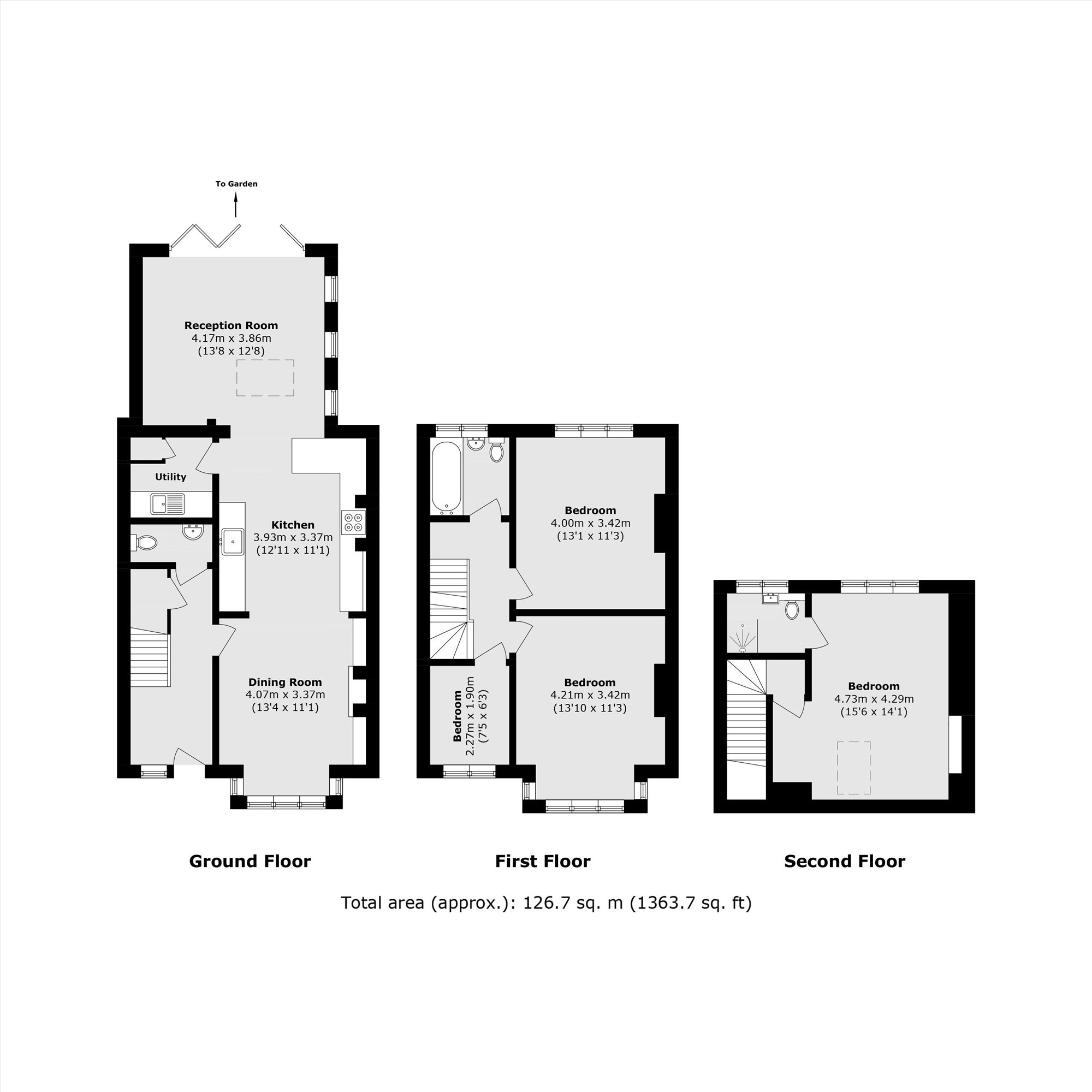 34, Canmore Gardens, London floorplan