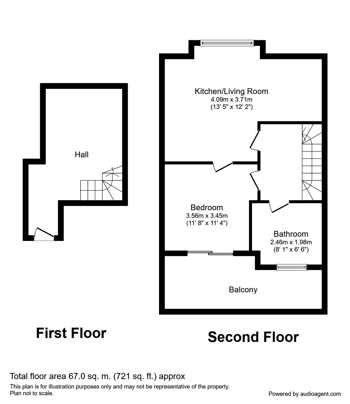 1 Bedrooms Flat to rent in Ewell Road, Surbiton KT6