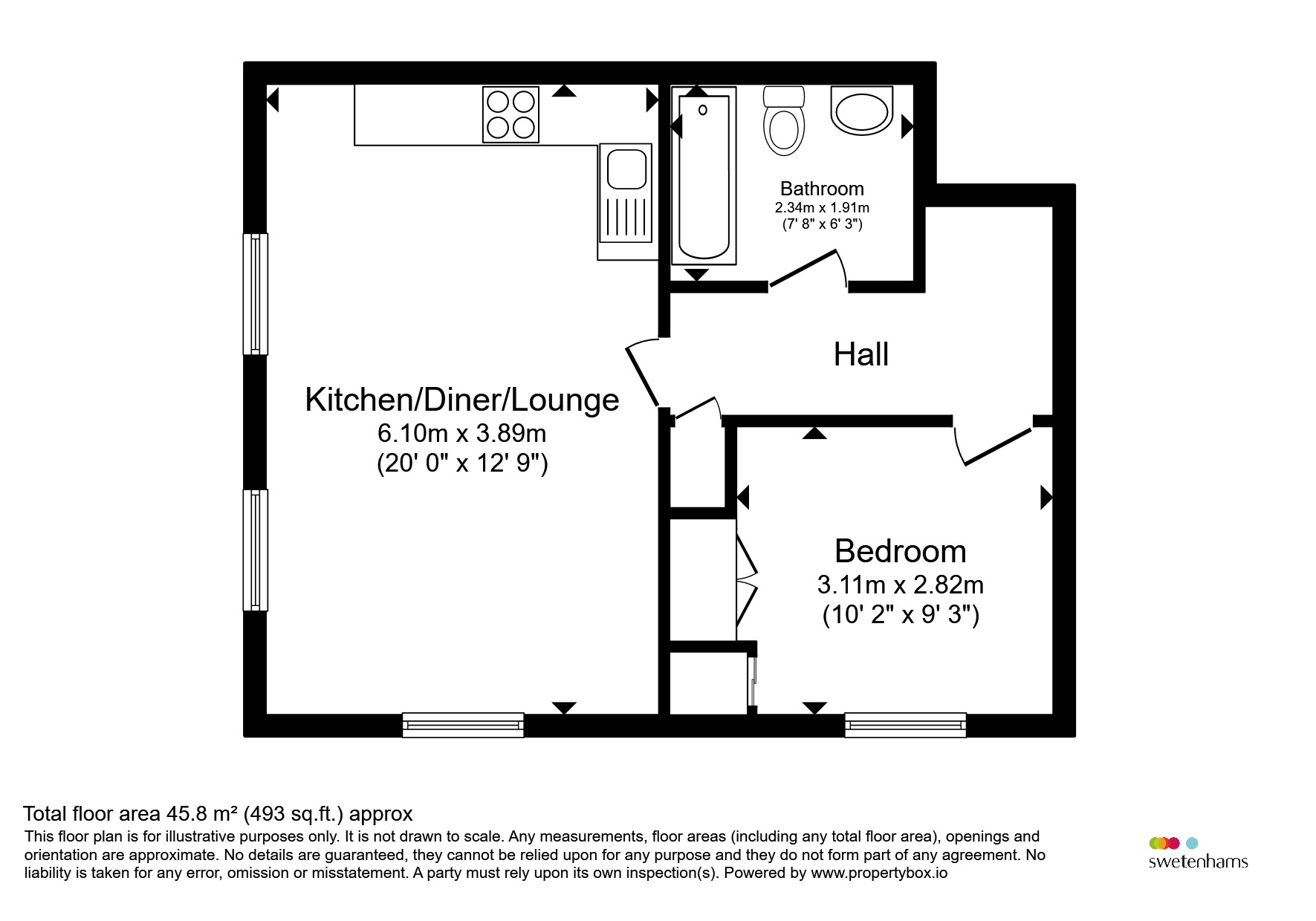 Apartment 39, Ethos Court, City Road, Chester floorplan