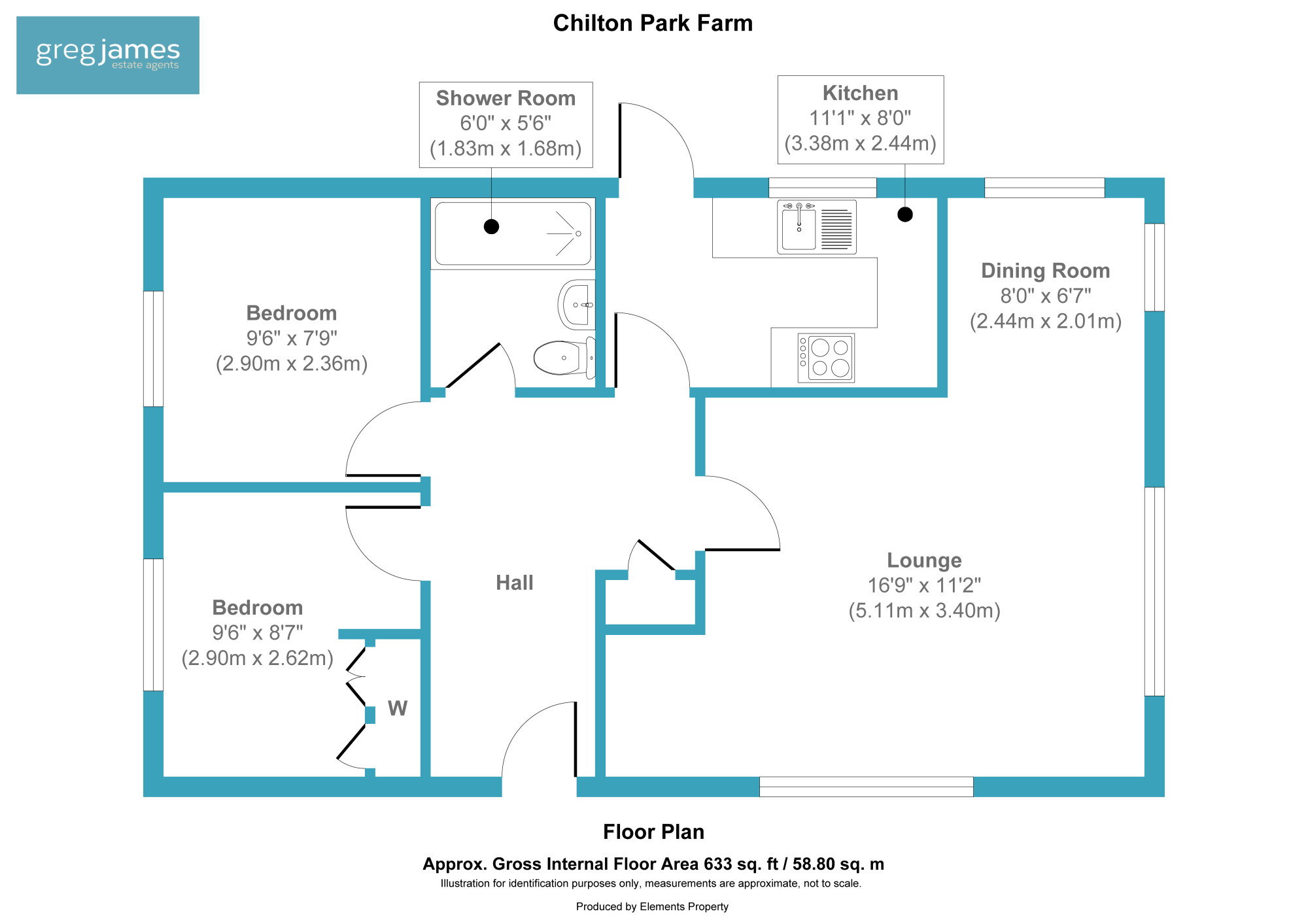 44, Chilton Farm Park, Farnborough floorplan