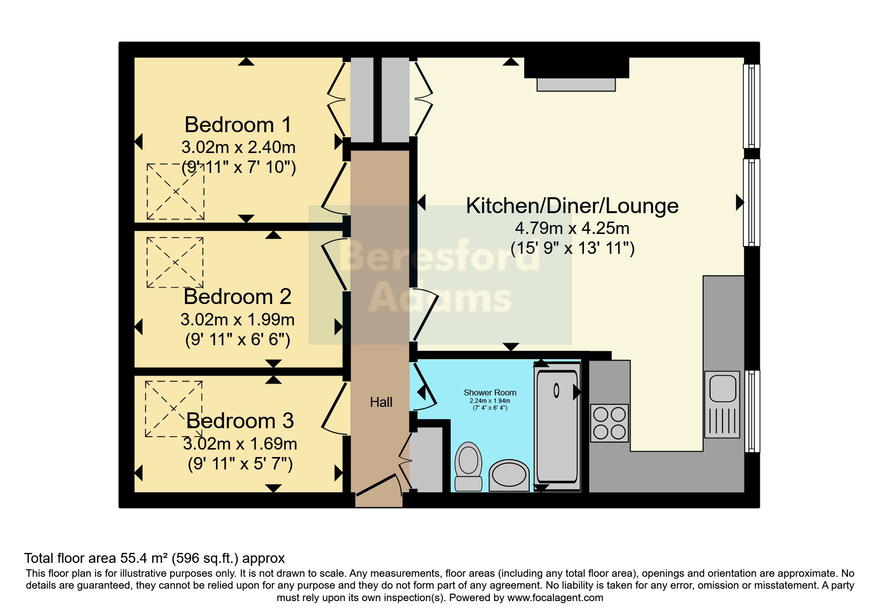 18, Isallt Lodge, Holyhead floorplan