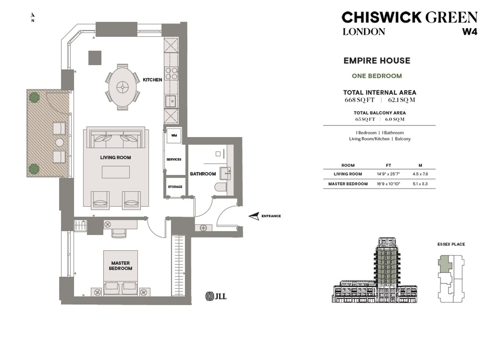 902, Empire House, 414, Chiswick High Road, London floorplan