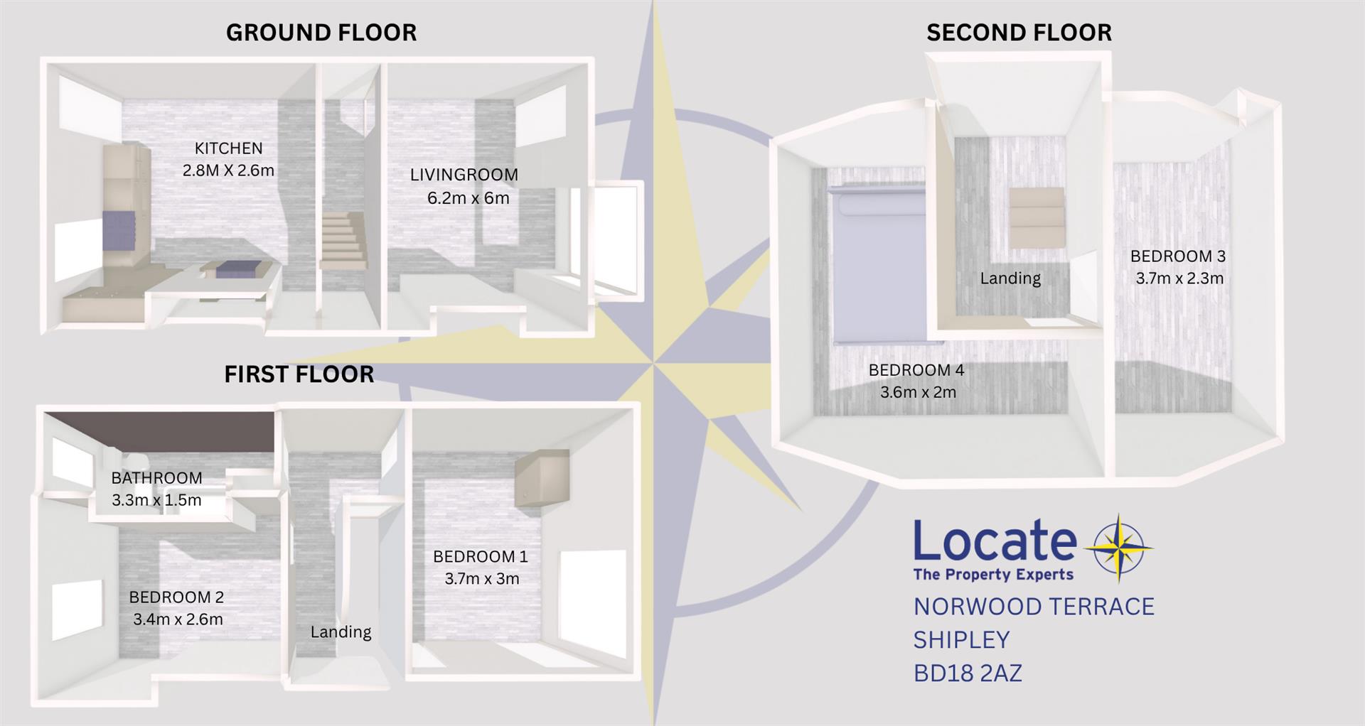 33, Norwood Road, Shipley floorplan