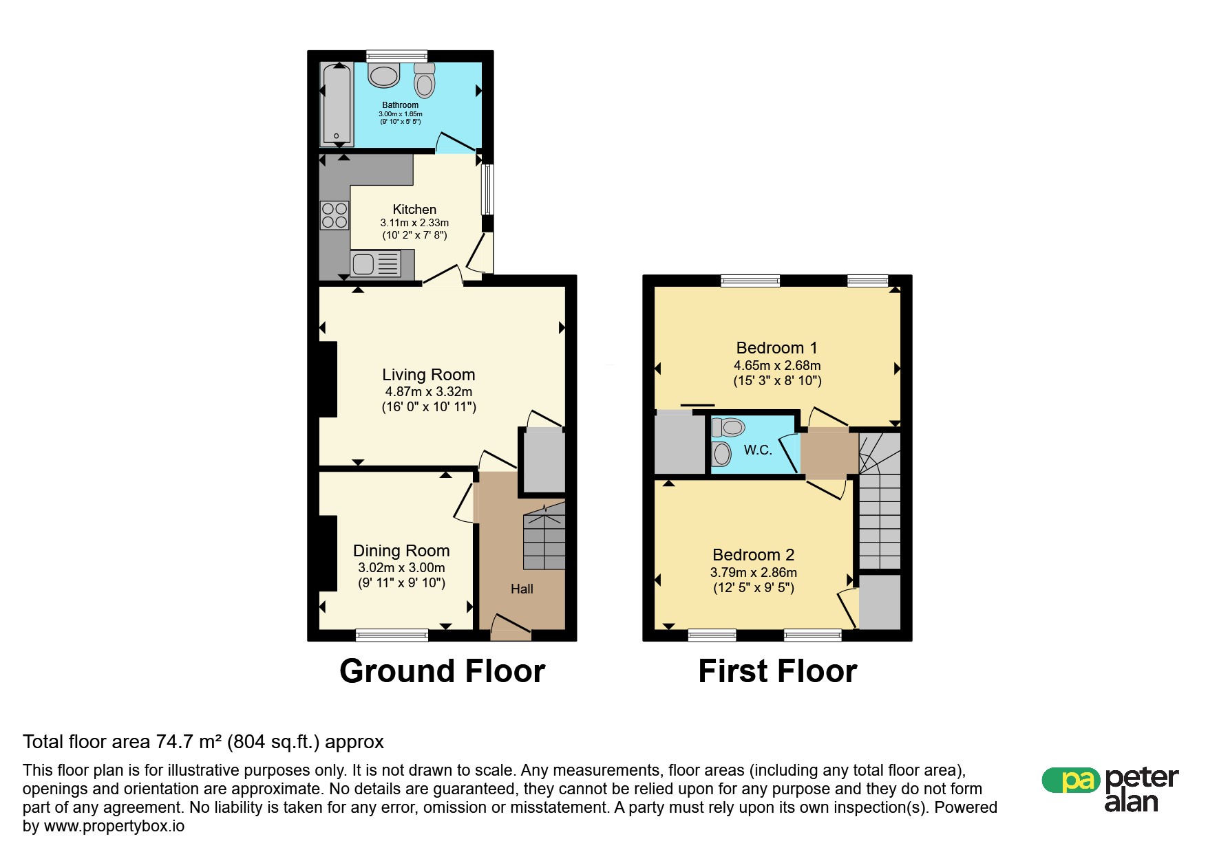 16, Tygwyn Street, Merthyr Tydfil floorplan