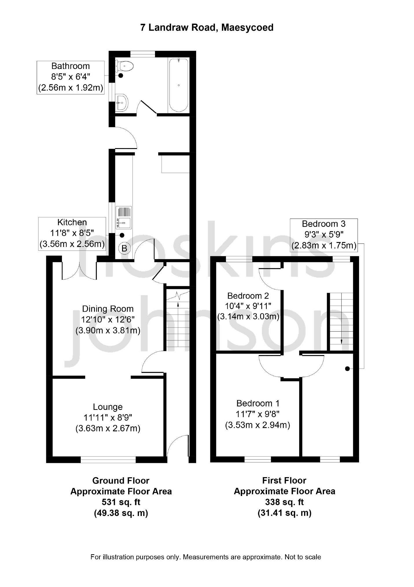 3 Bedrooms Terraced house for sale in Landraw Road, Pontypridd CF37