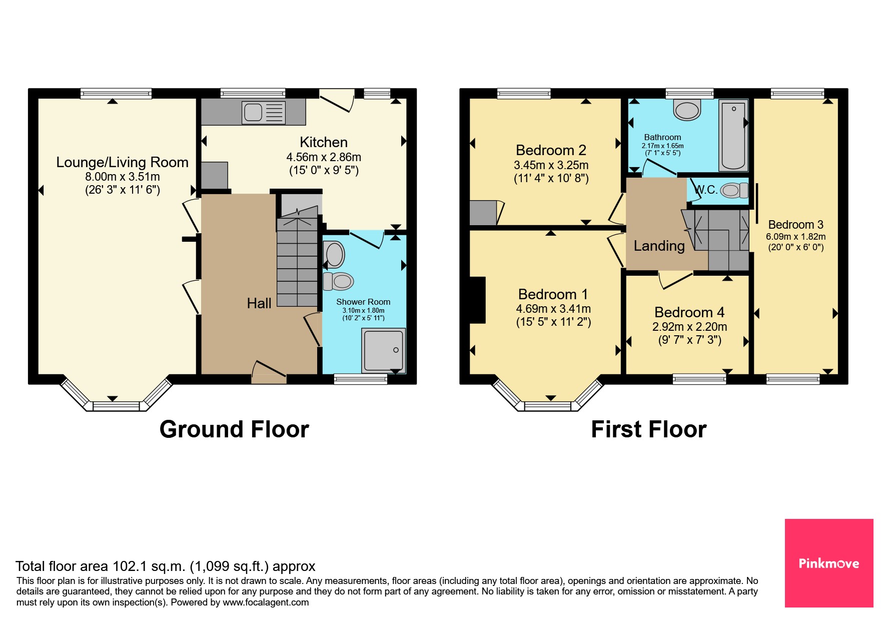 12, Glanwern Avenue, Newport floorplan