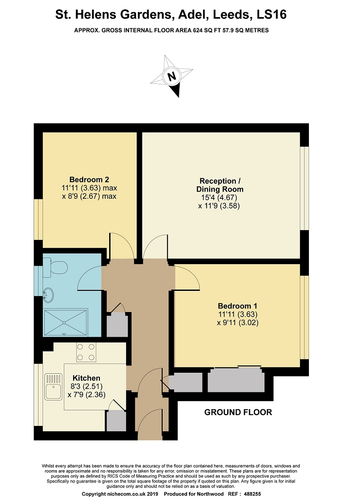 2 Bedrooms Flat for sale in St Helens Gardens, Adel, Leeds LS16