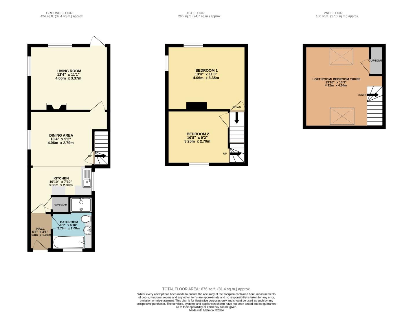 110, Great North Road, St Neots floorplan