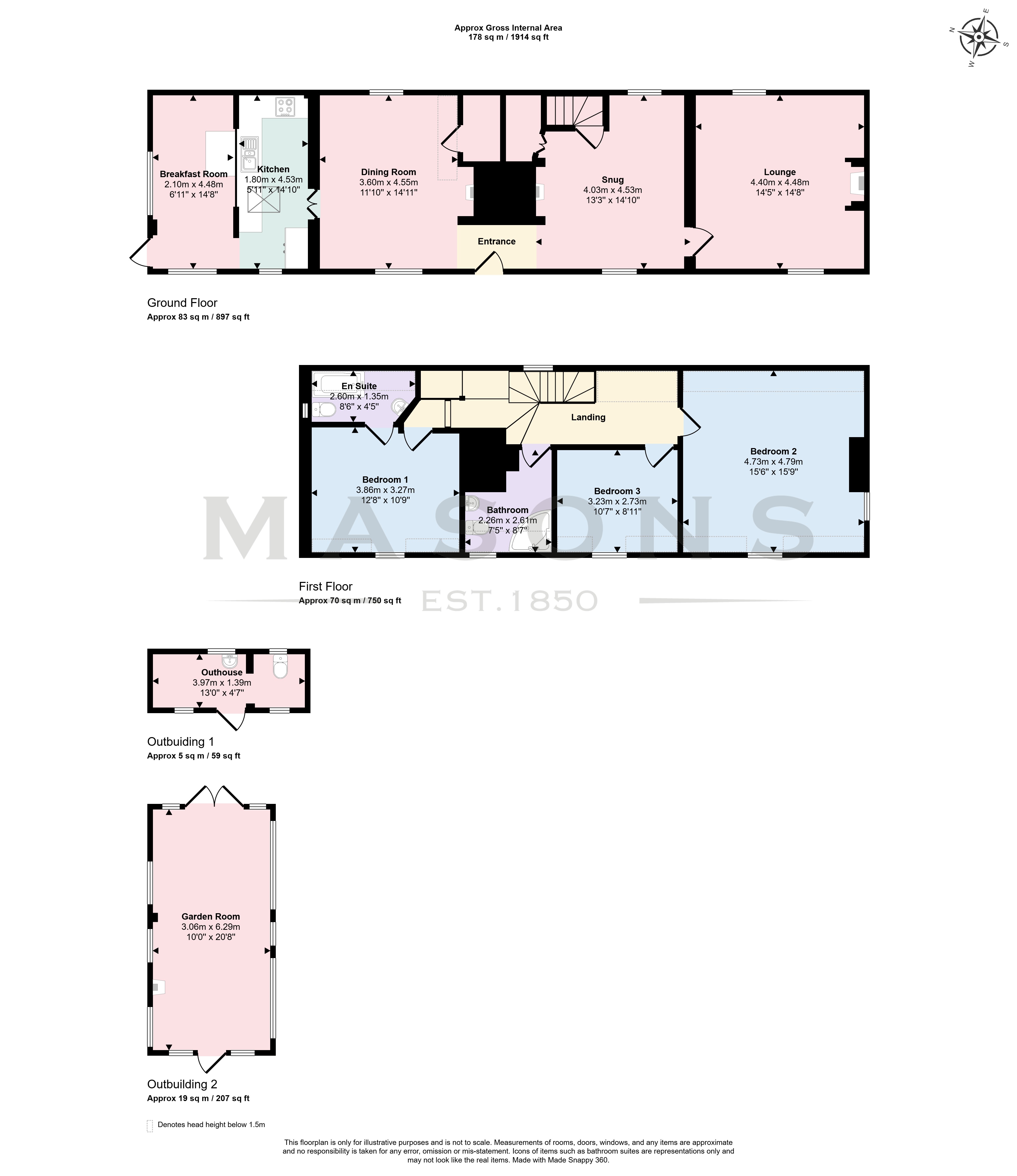 114, West Street, Alford floorplan