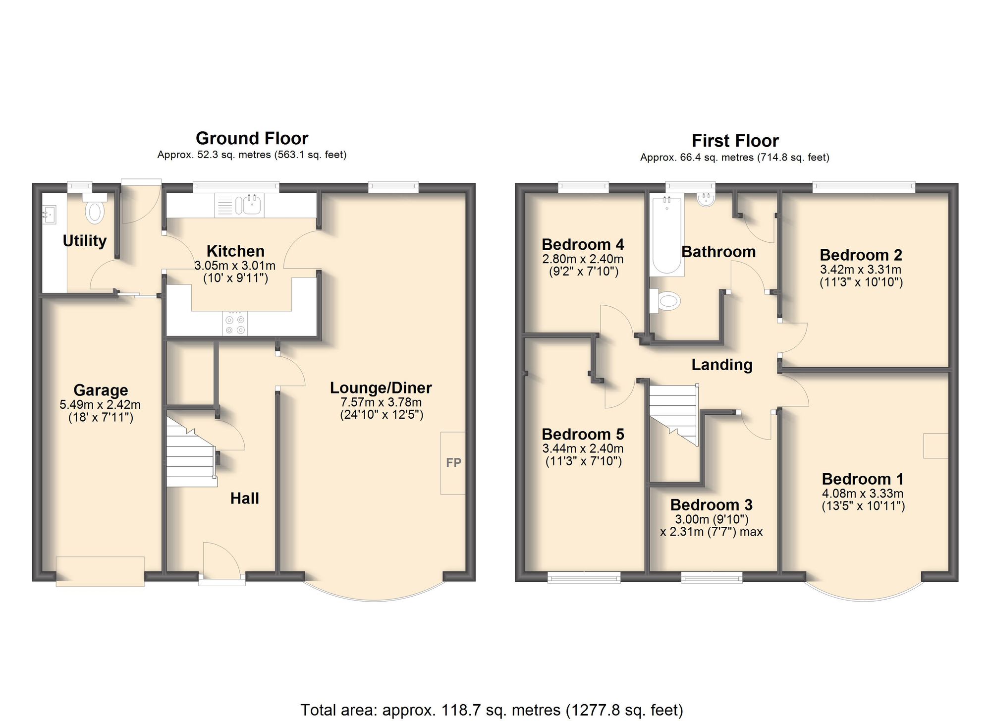 24 Lydgate Drive, Chesterfield floorplan