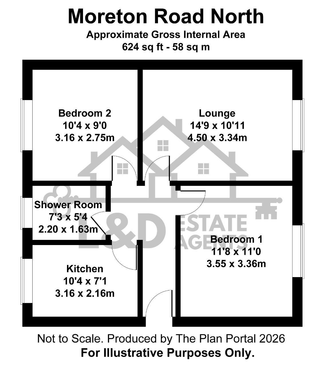 66, Moreton Road North, Luton floorplan