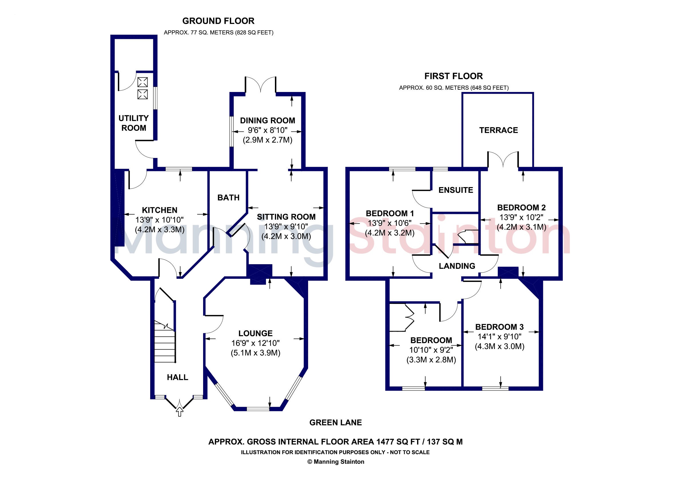 86, Green Lane, West Yorkshire floorplan