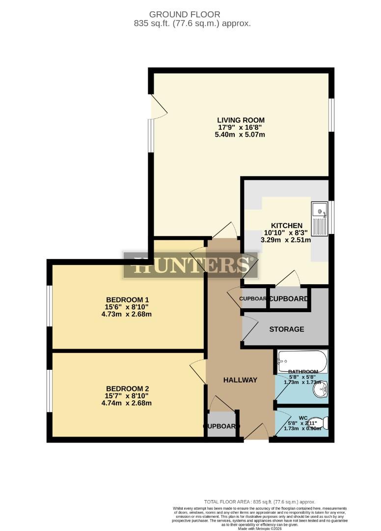 9, Kinsley Walk, Scunthorpe floorplan