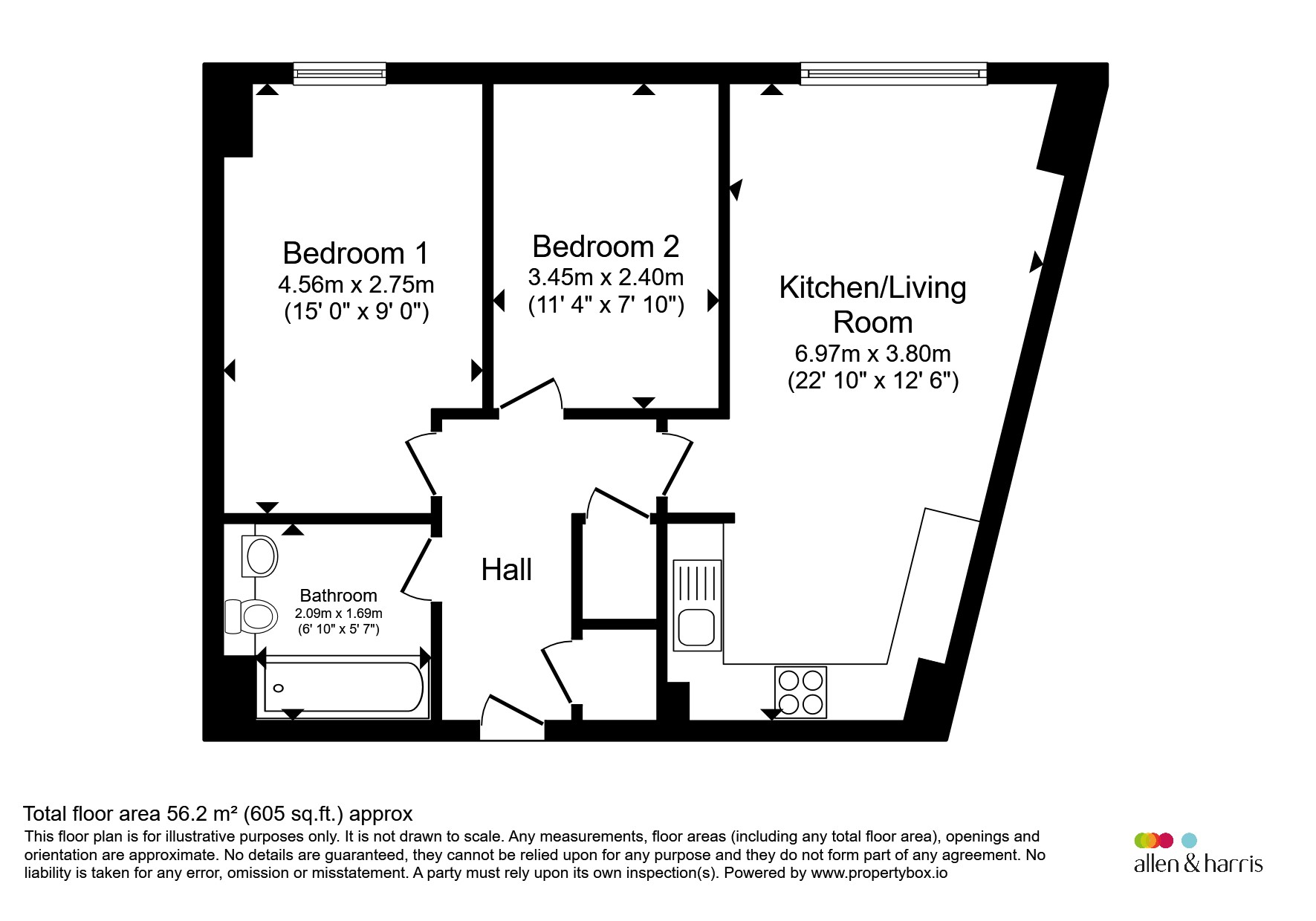 34, Apollo Apartments, 30-38, Baldwin Street, Bristol floorplan