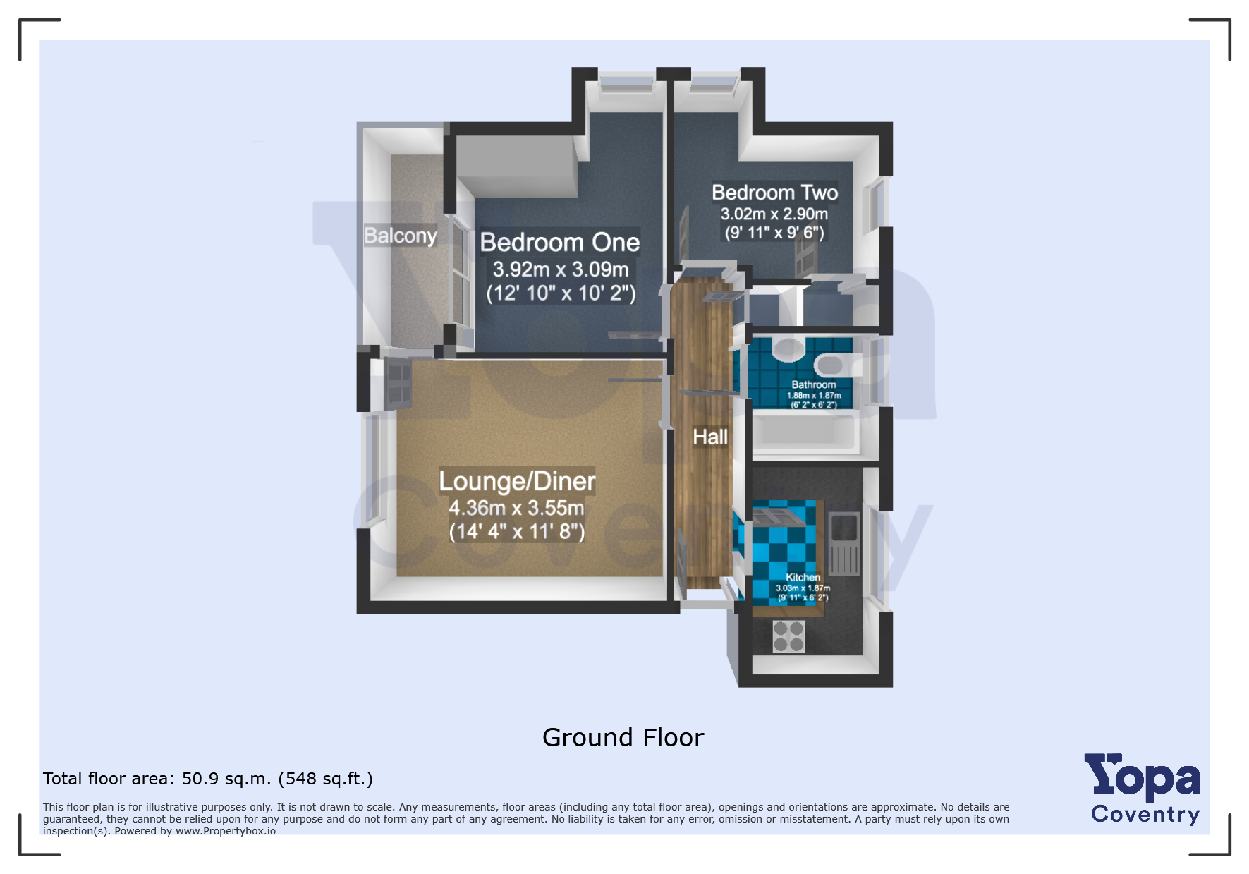 9, Poppleton Close, Coventry floorplan
