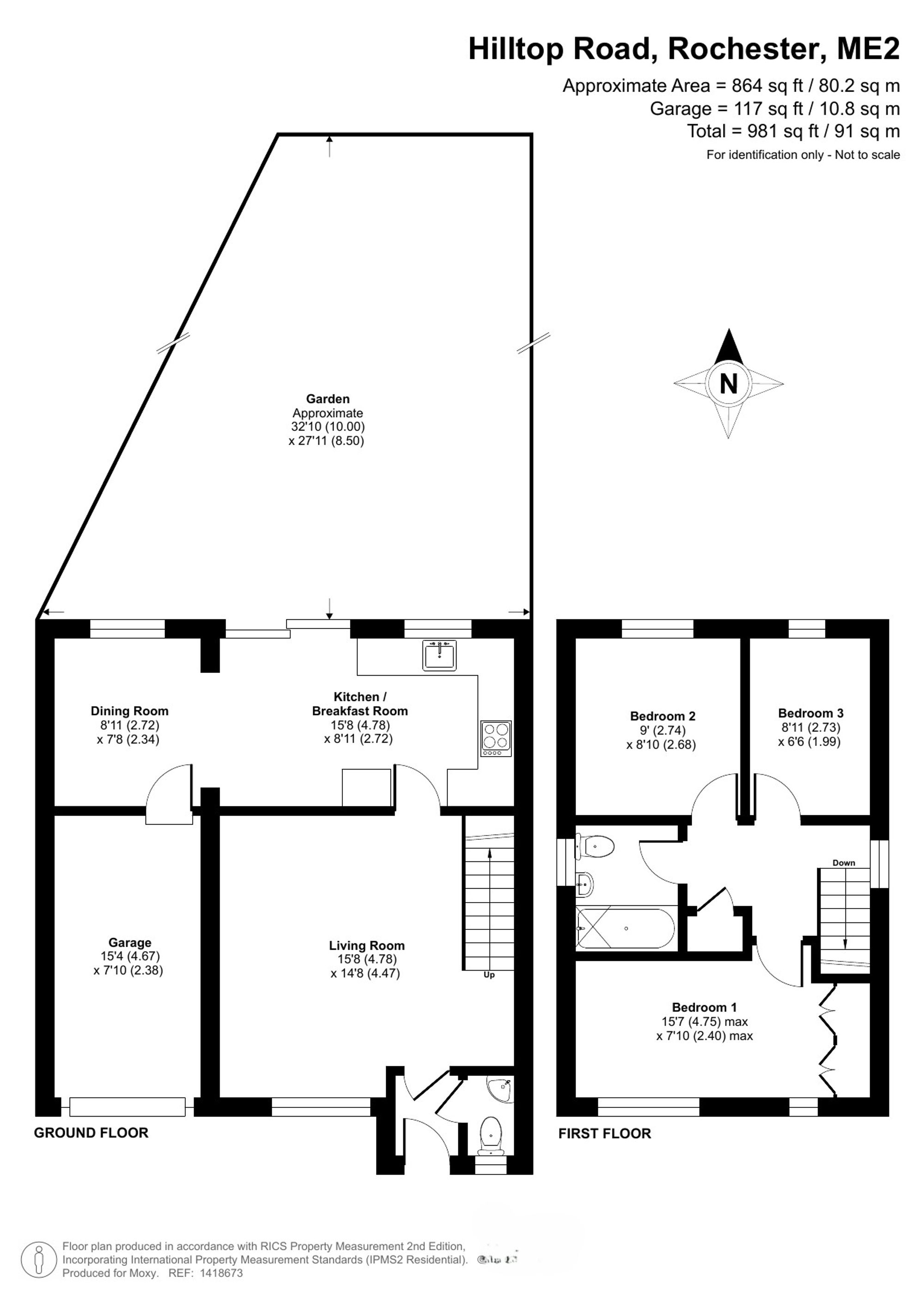 25 Hilltop Road, Rochester floorplan