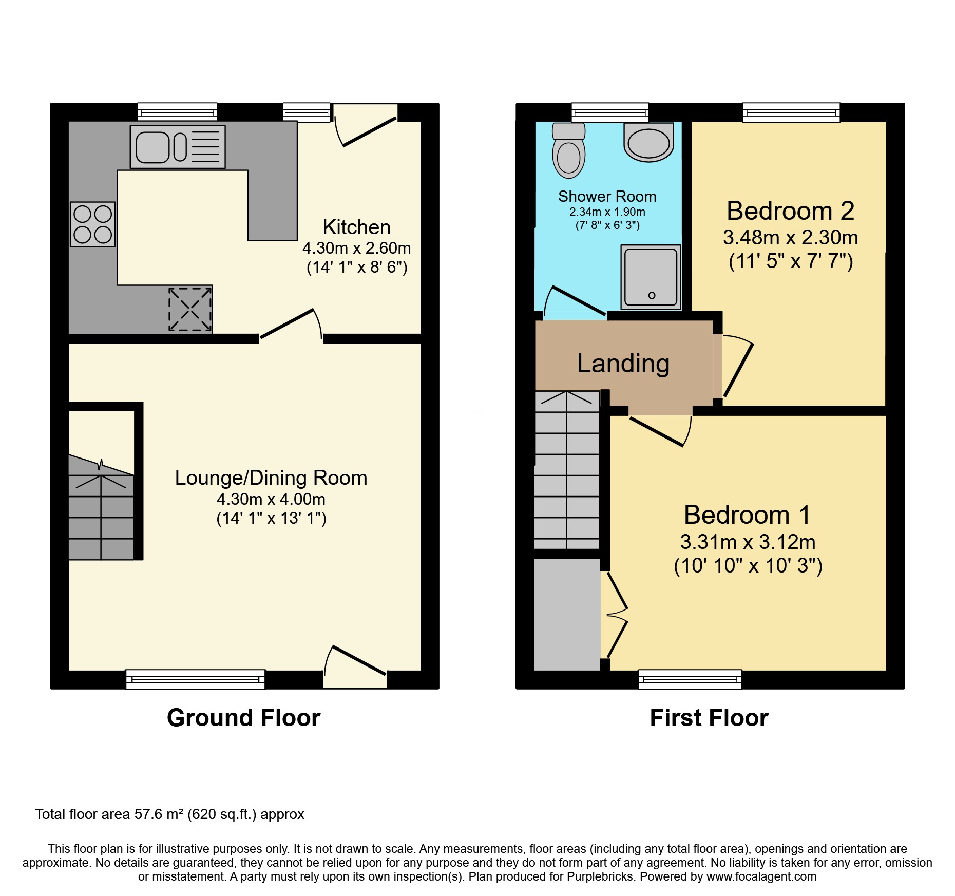 12, Sandringham Close, Spalding floorplan
