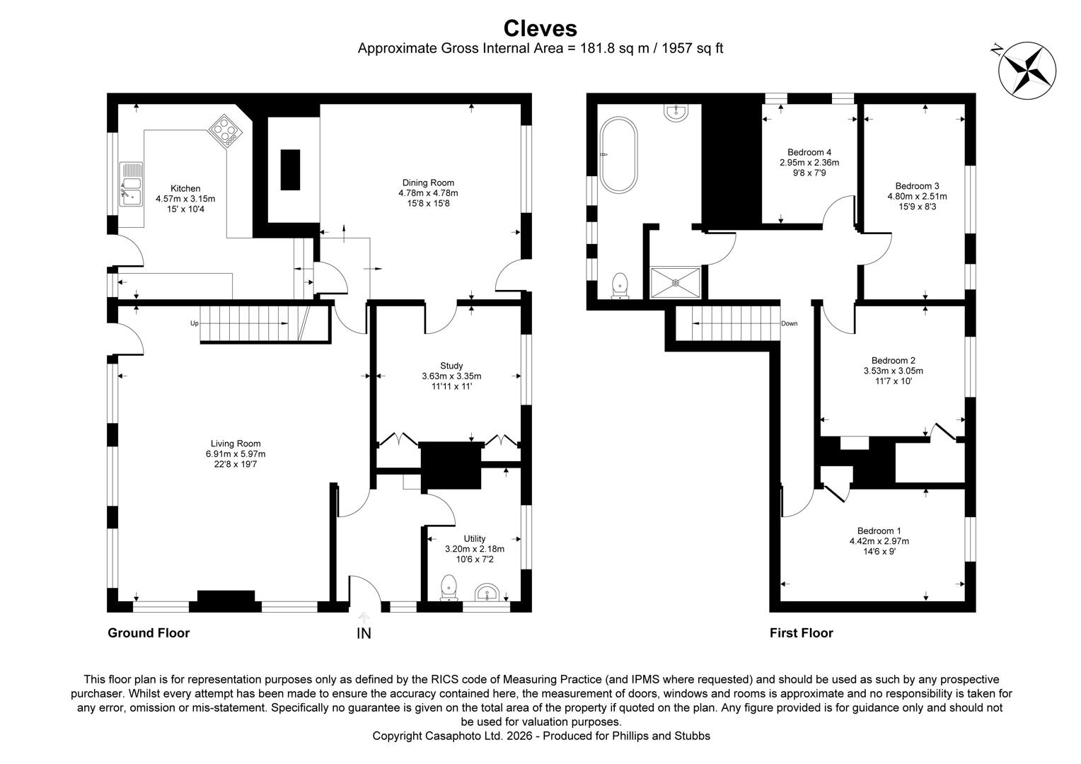 Cleves, Starvecrow Lane, Rye floorplan